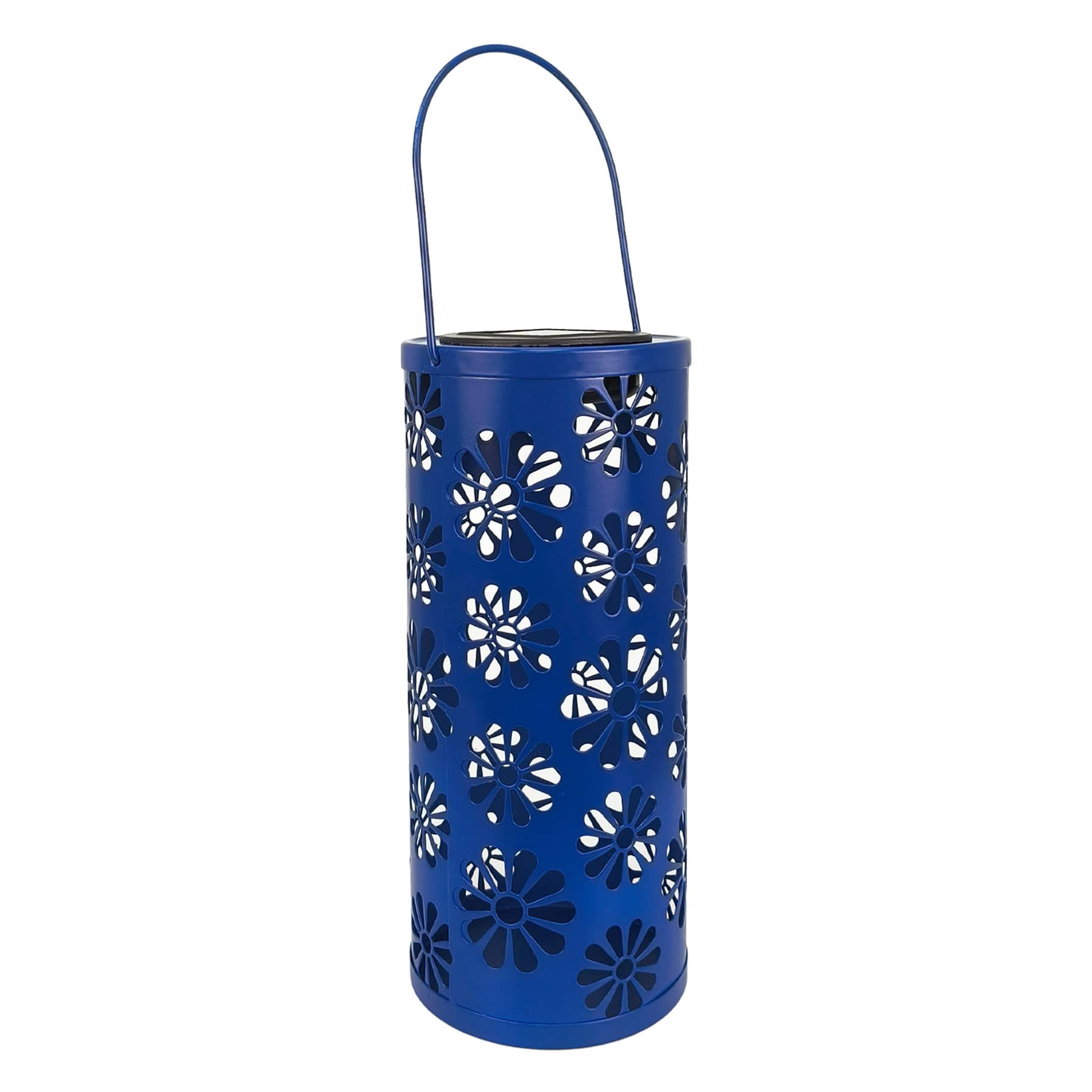 Sunny Club Blue Flower Outdoor Lantern, 10"