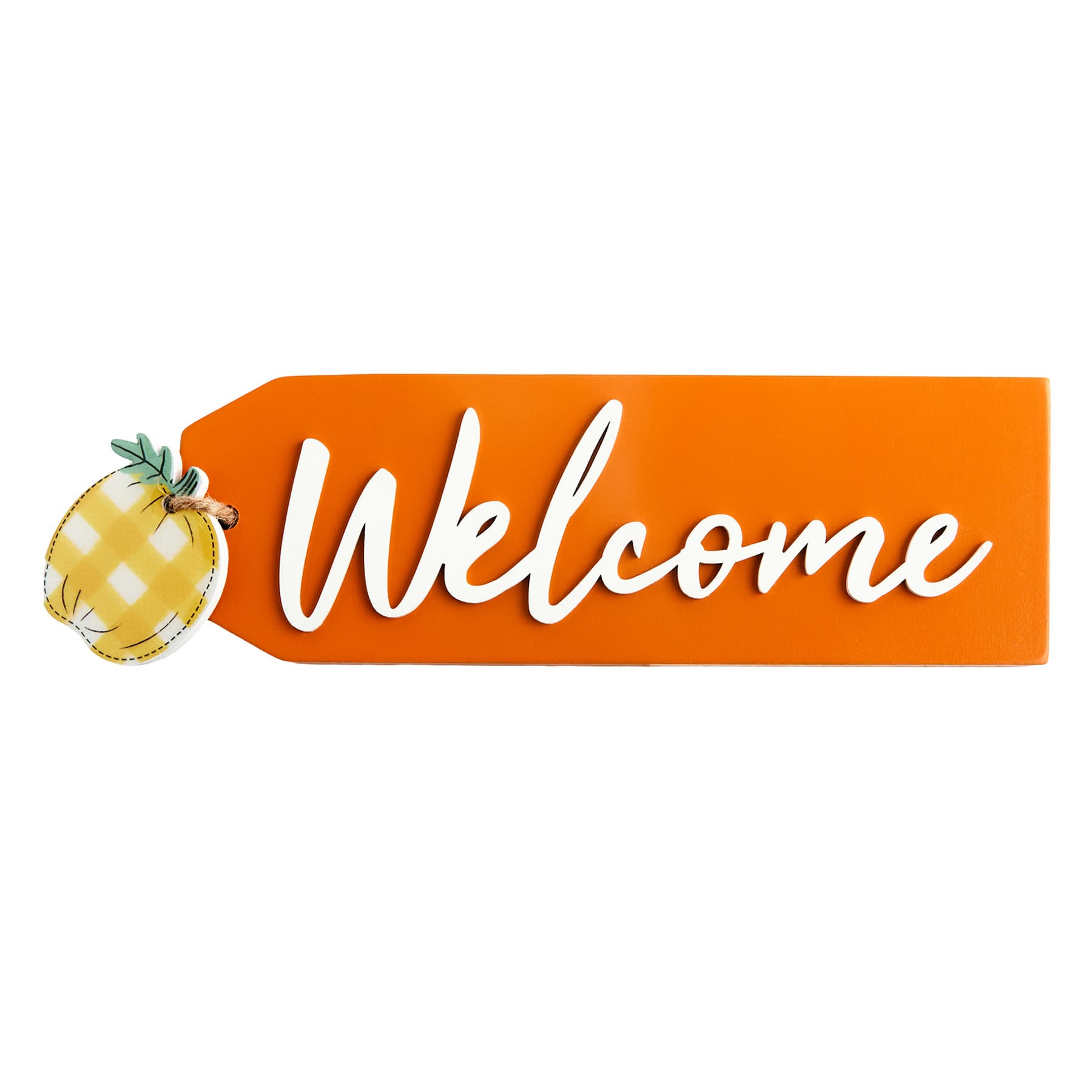 Homespun Harvest Welcome Fall Table Decor, 9.5"