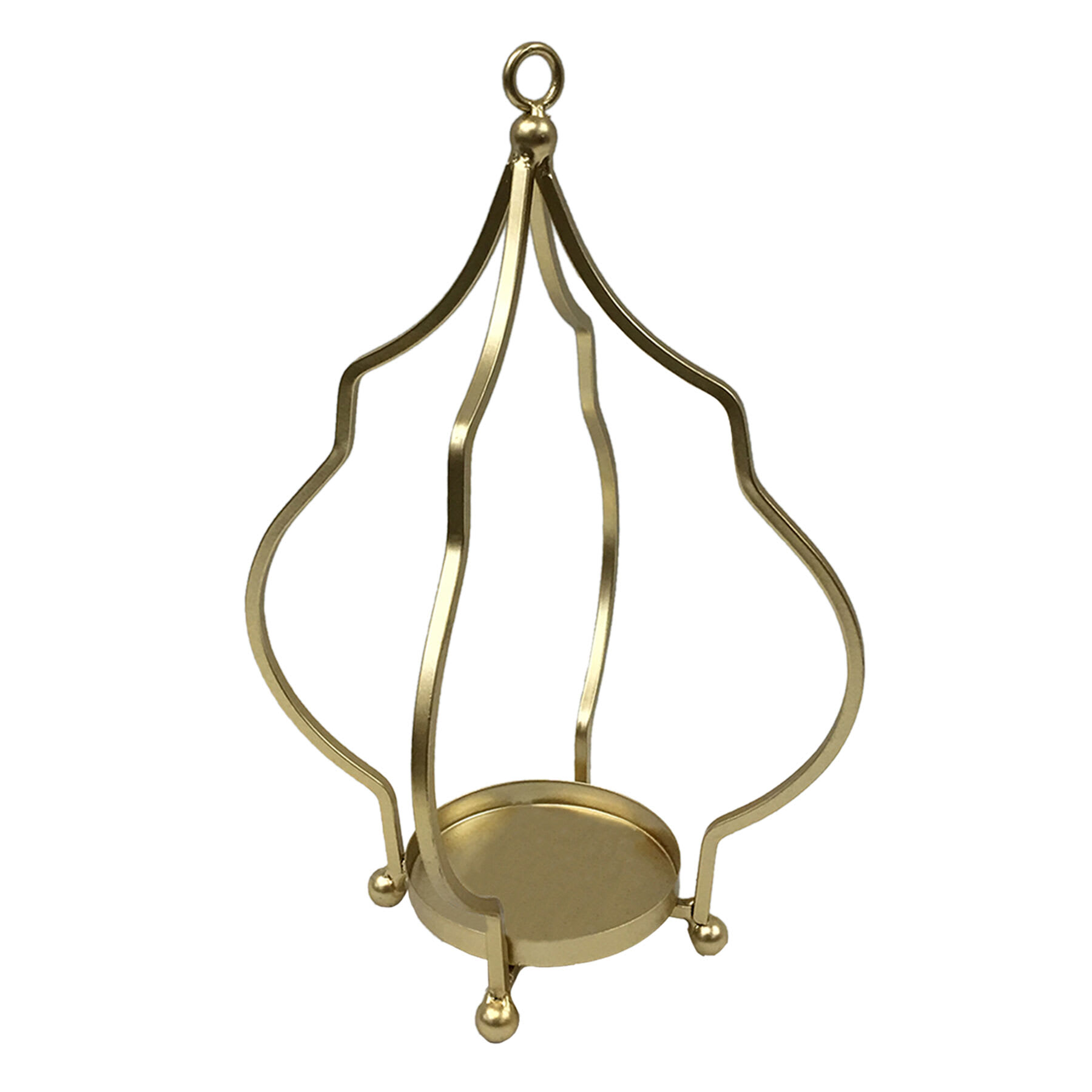 Metal Gold Candle Holder, 12"