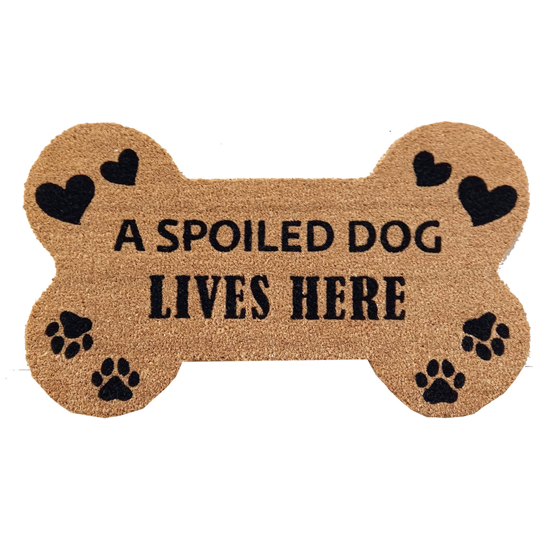 Spoiled Dog Printed Coir Mat, 18x30