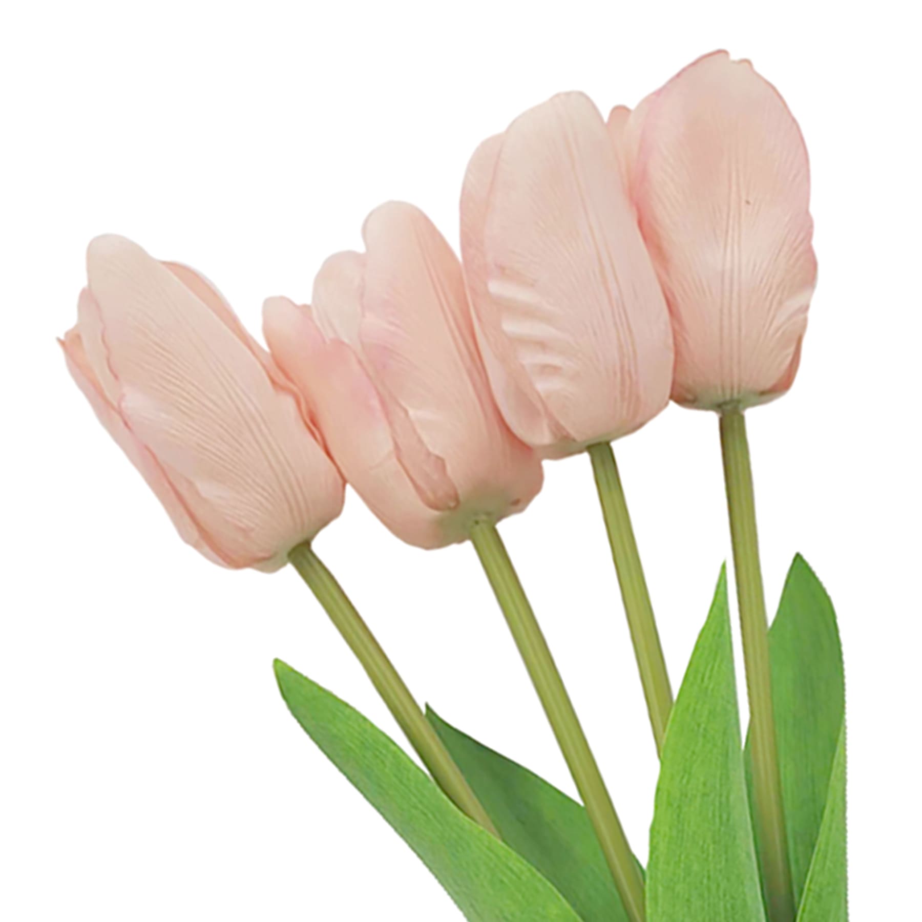 Pink Real Feel Tulip Floral Bush, 19"