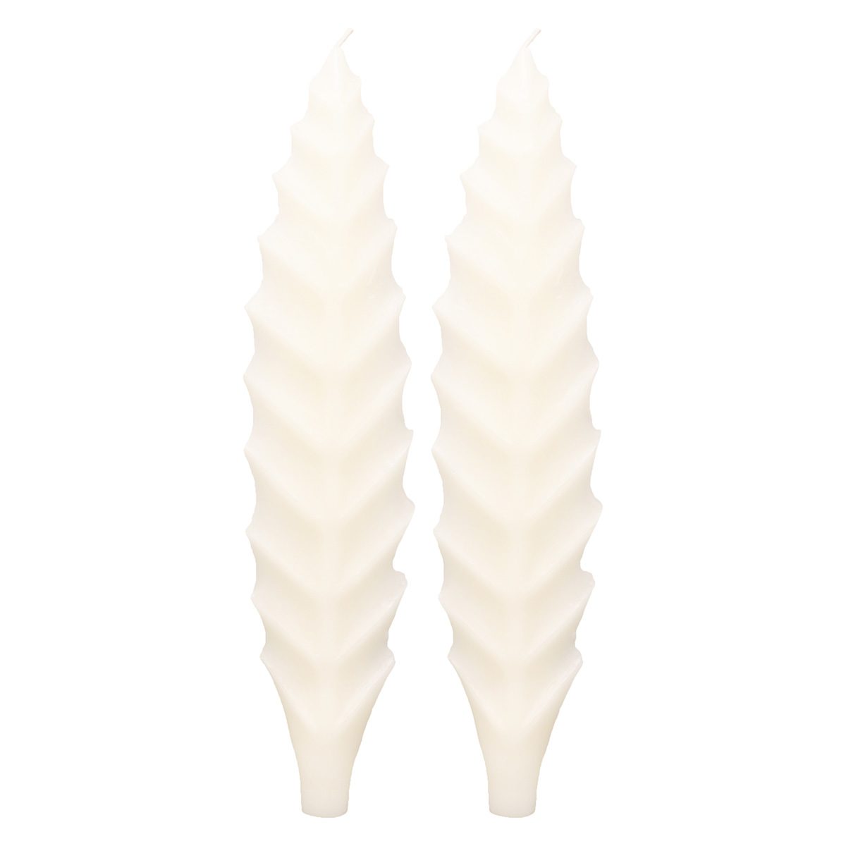 2-Pack Leaf Taper Candles, 10"