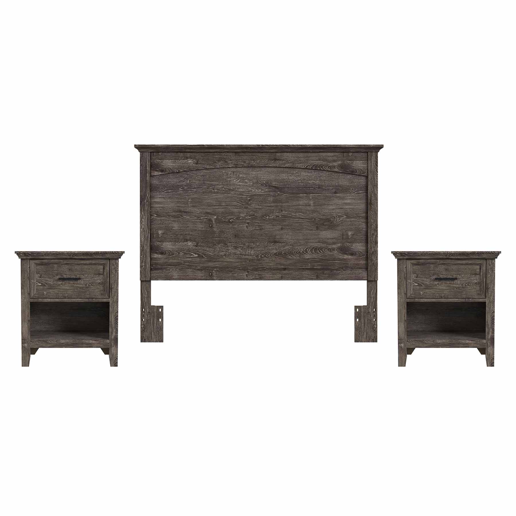 Memphis Grey Bedroom Set, Full/Queen
