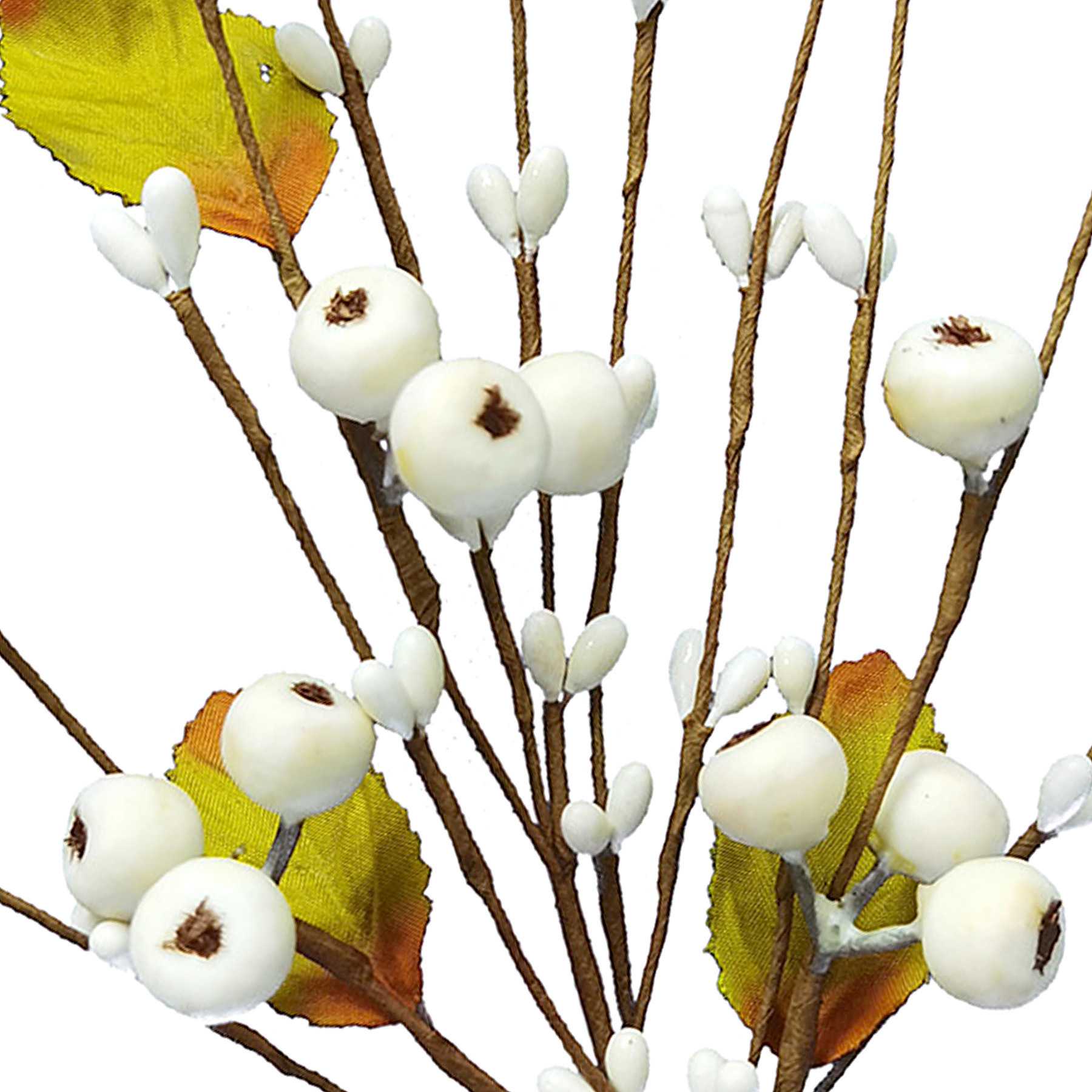 White Pip Berries Floral Pick, 11"