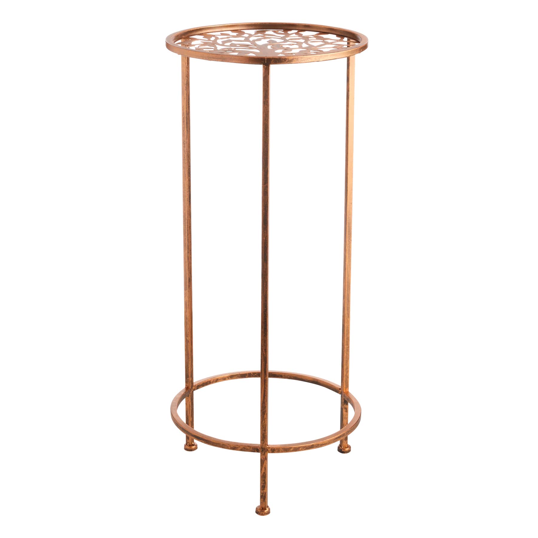 Bronze Metal Plant Stand, Large