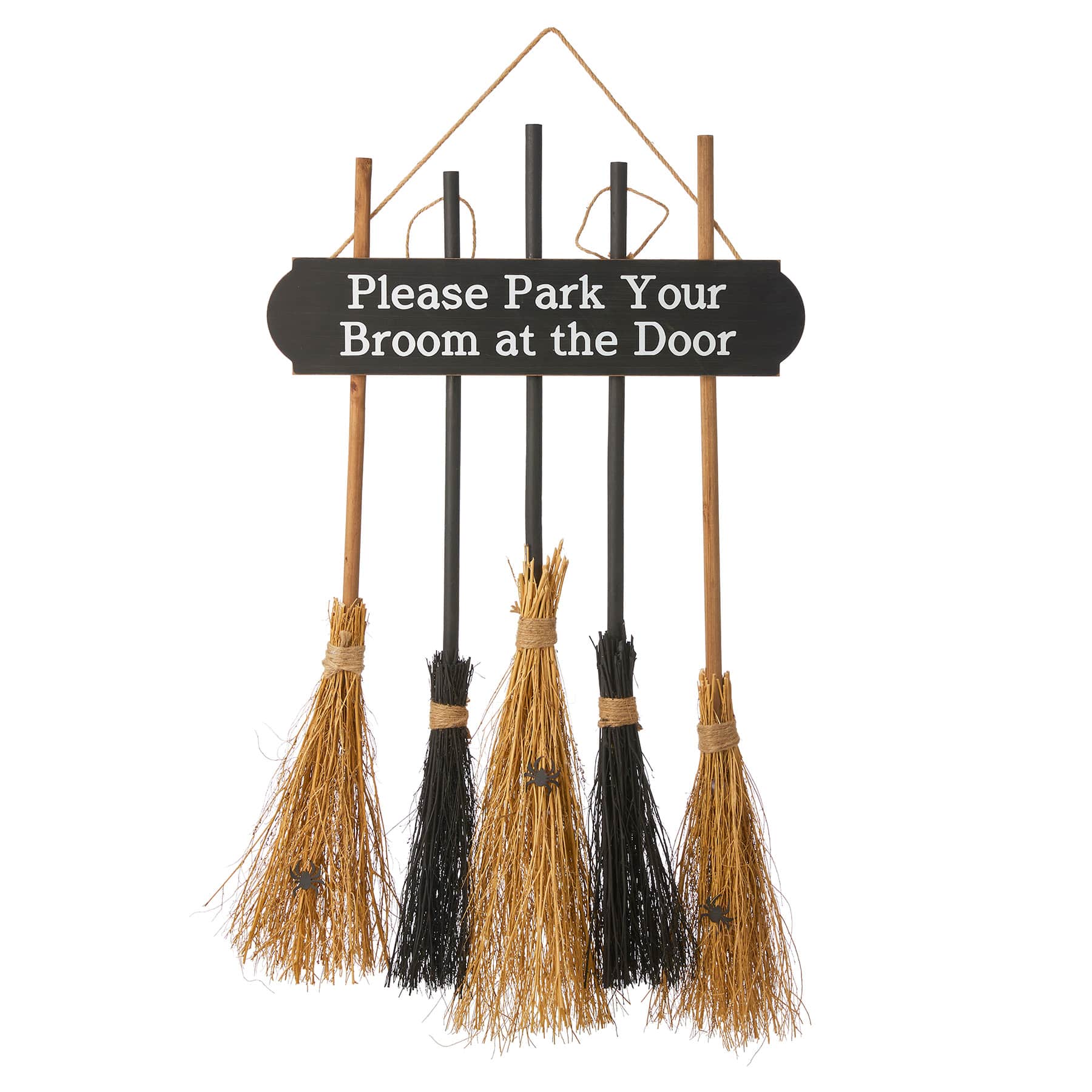 Spellbound Please Park Your Broom Halloween Wall Decor, 22x39