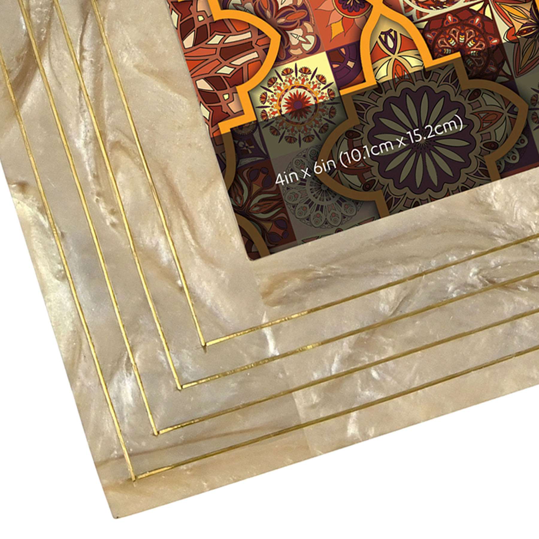 Arched Brass Tabletop Picture Frame, 4x6