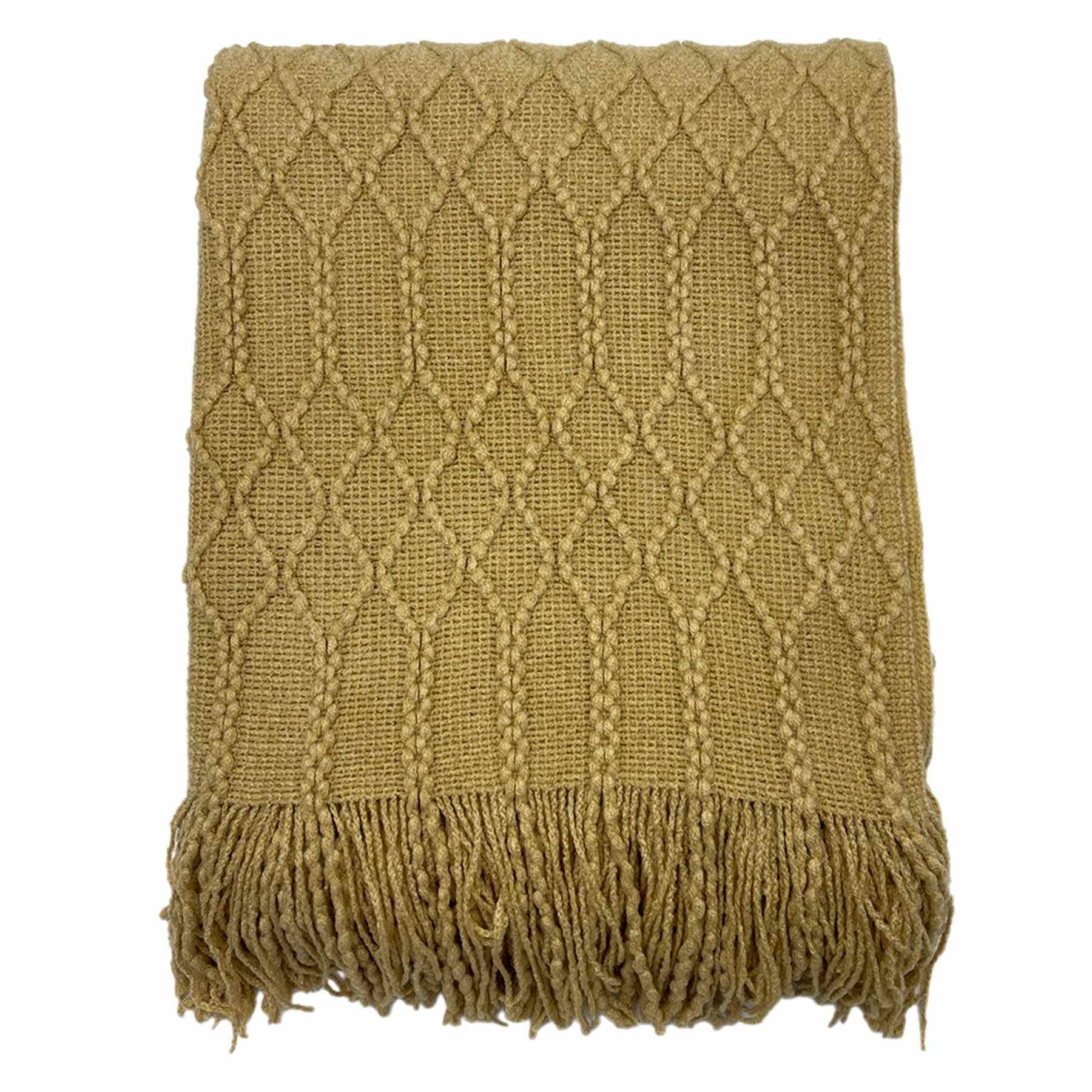 Beverly Brown Throw Blanket, 50x60