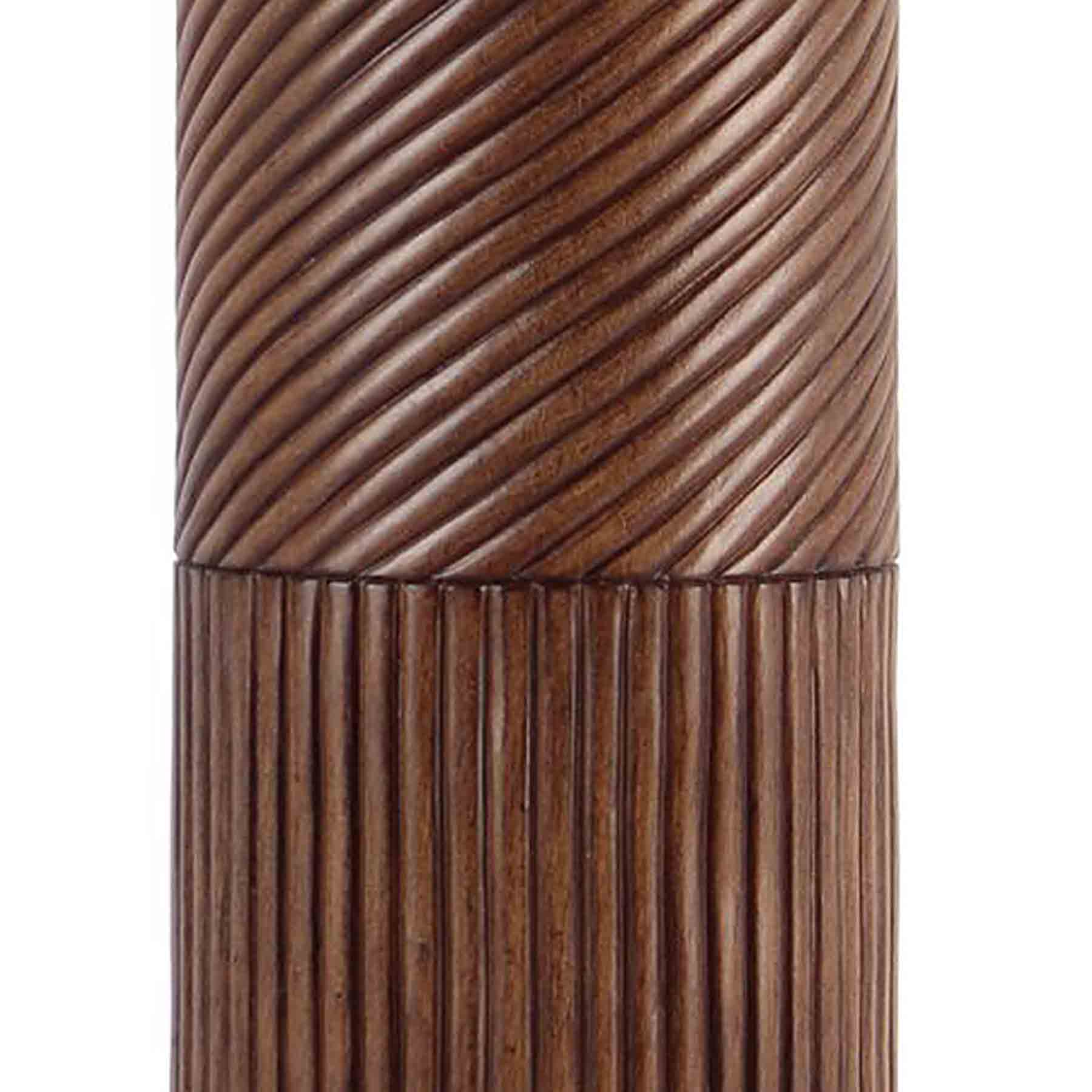 Crosby St. Brown Wood Medium Medium Table Lamp Base, 21"