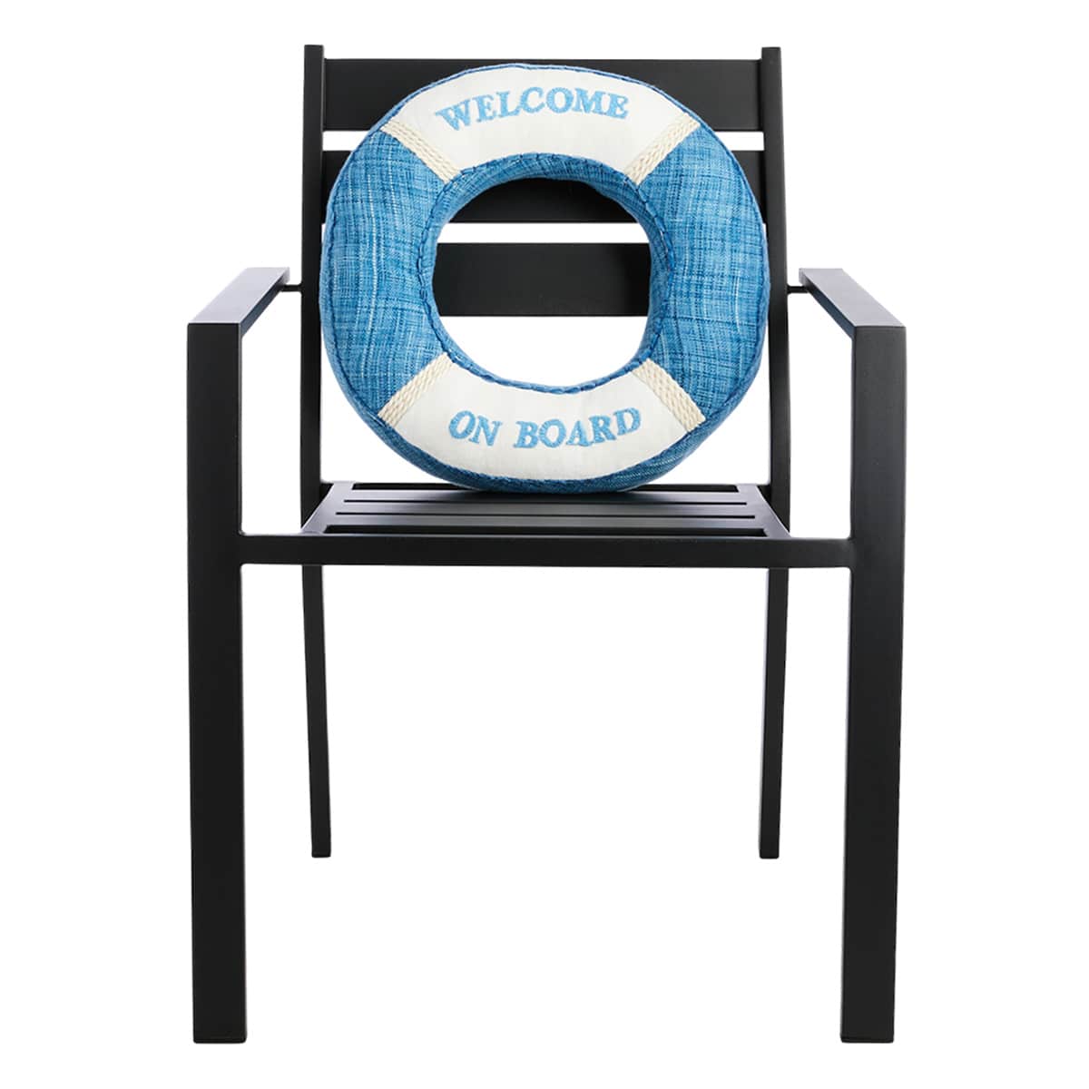 Honeybloom Shaped Lifesaver Outdoor Throw Pillow, 16"