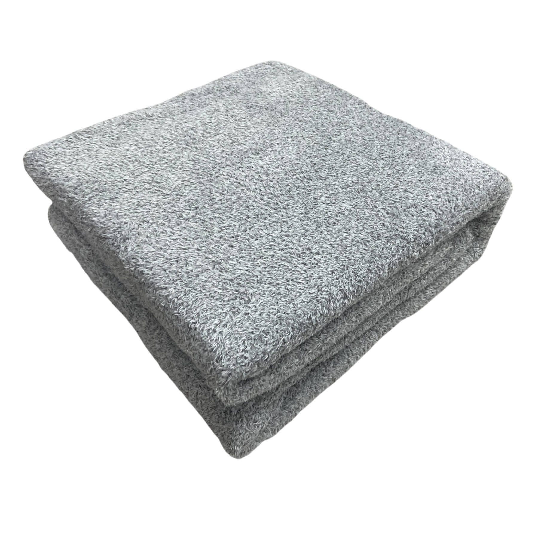 Dark Grey Cozy Plush Throw Blanket, 50x60