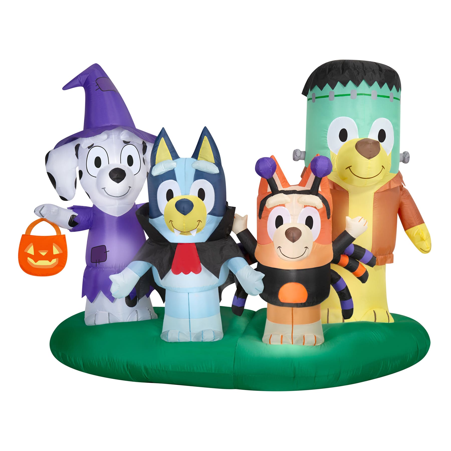 Halloween Bluey & Friends Inflatable, 7' Wide