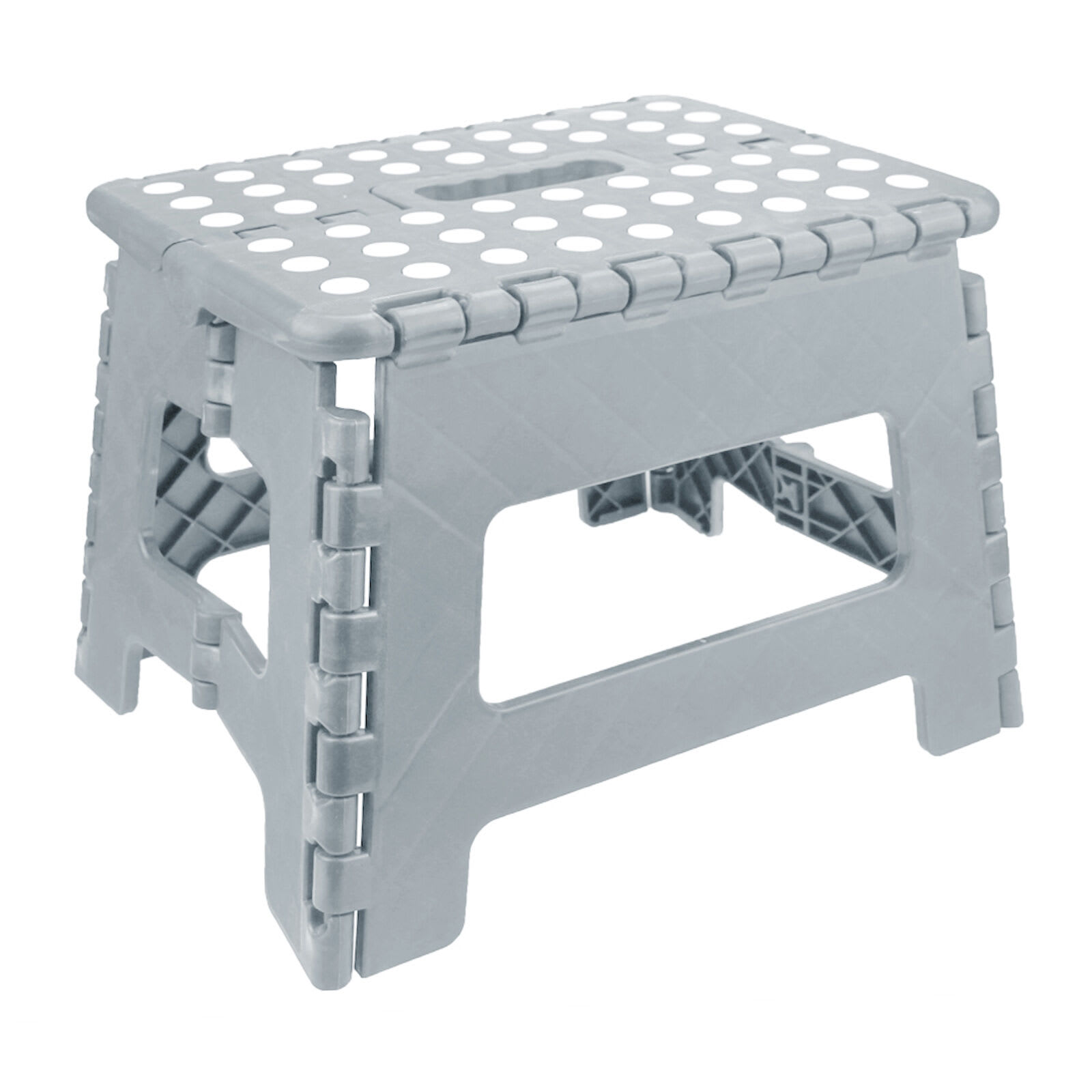 Grey Foldable Step Stool, 9"