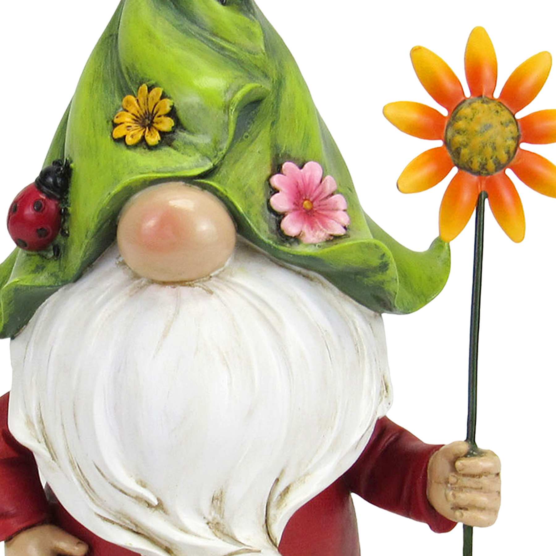 Bobble Head Gnome Outdoor Garden Statue, 8"