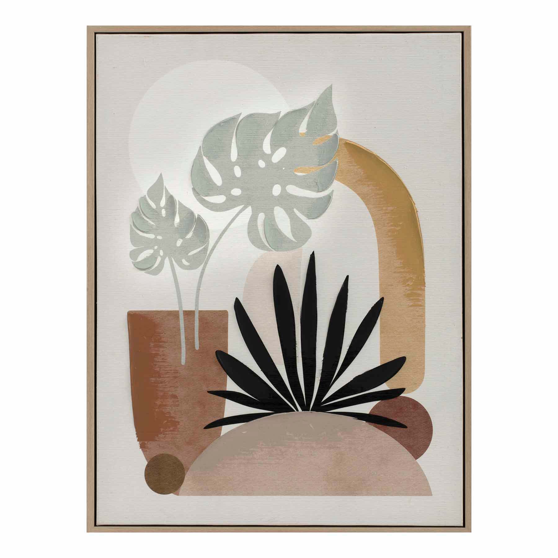 Soul Searcher Framed Botanical Soul Canvas Wall Art, 18x24