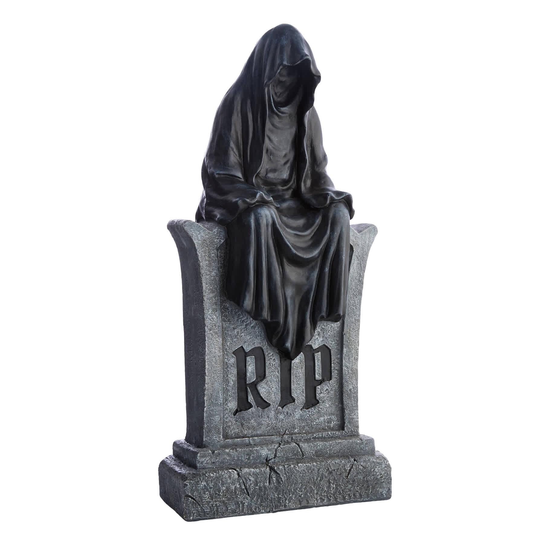 Midnight Shadows Reaper on Tombstone, 32.5"