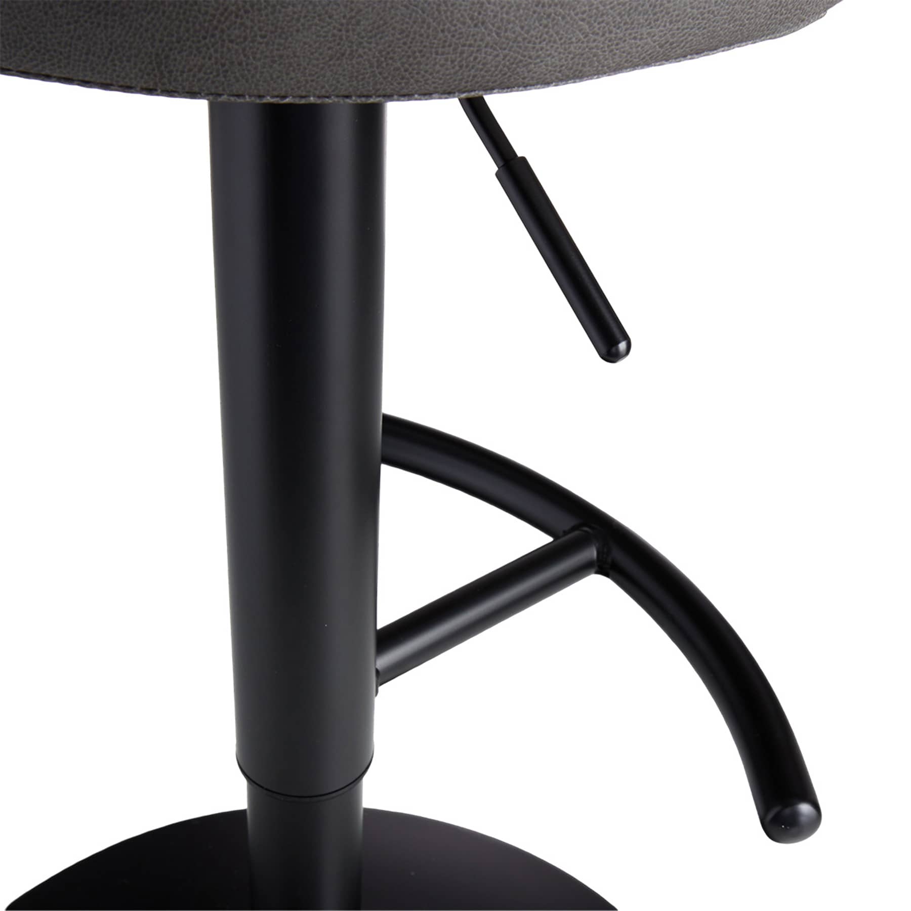 Honeybloom Lennox Adjustable Barstool, Dark Grey