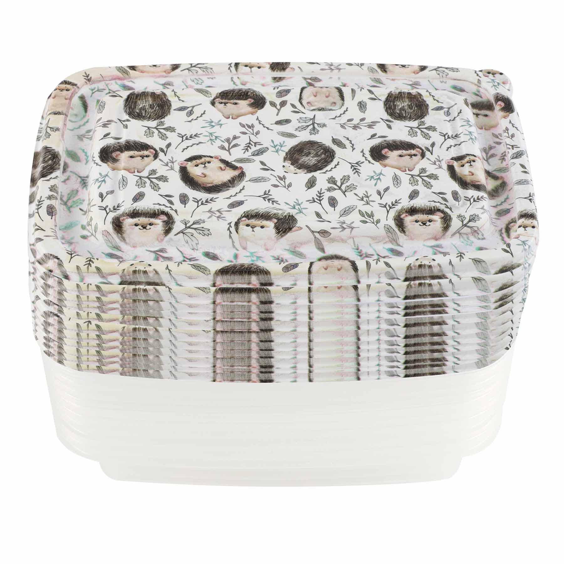 20PC HEDGEHOG RECTANGLE FOOD STORAGE SET