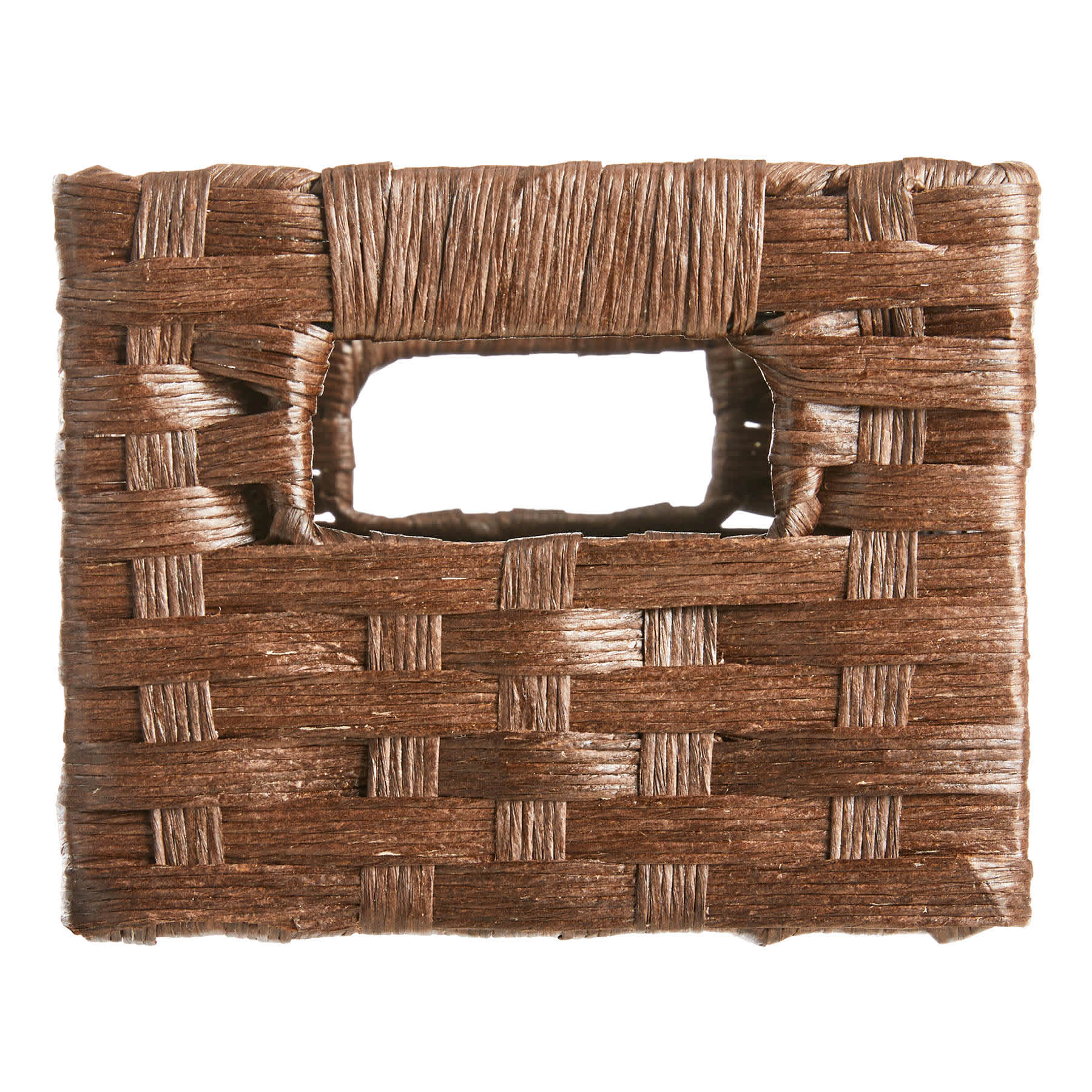 Brown Paper Rope Rectangle Storage Basket, Small