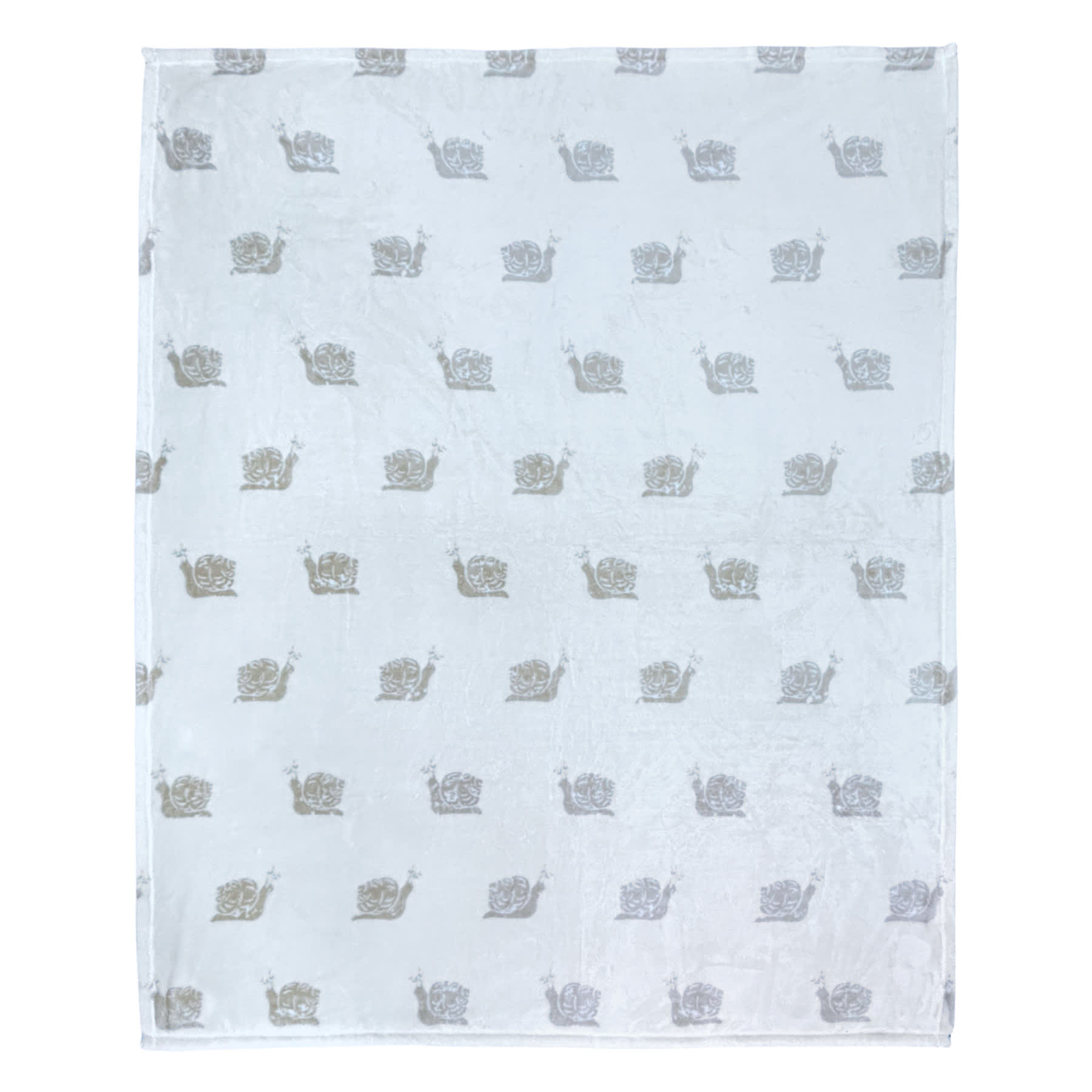 Honeybloom Snail Print Micro Plush Throw Blanket, 50x60