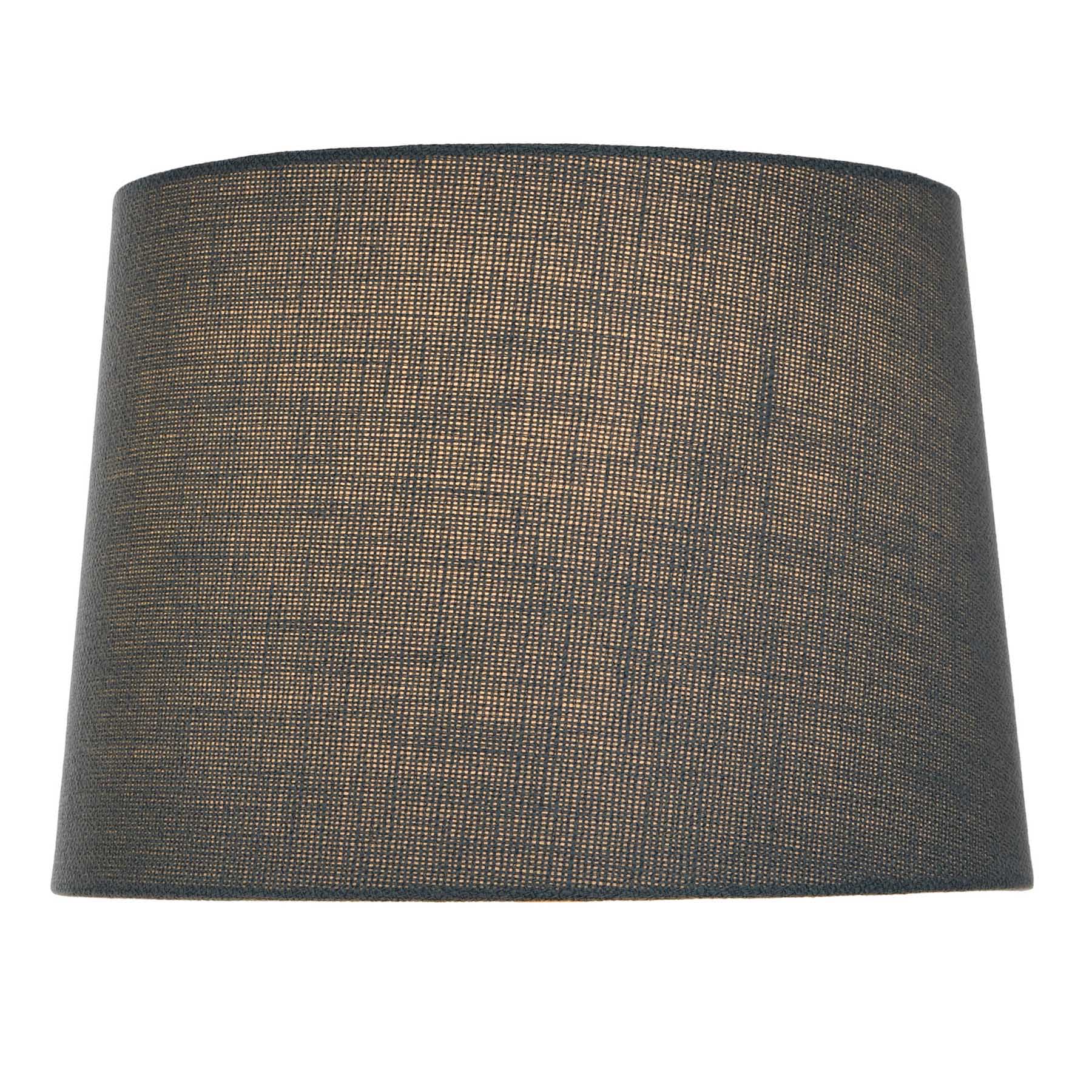 Teal Blue Linen Blend Table Lamp Shade, 14x10x12