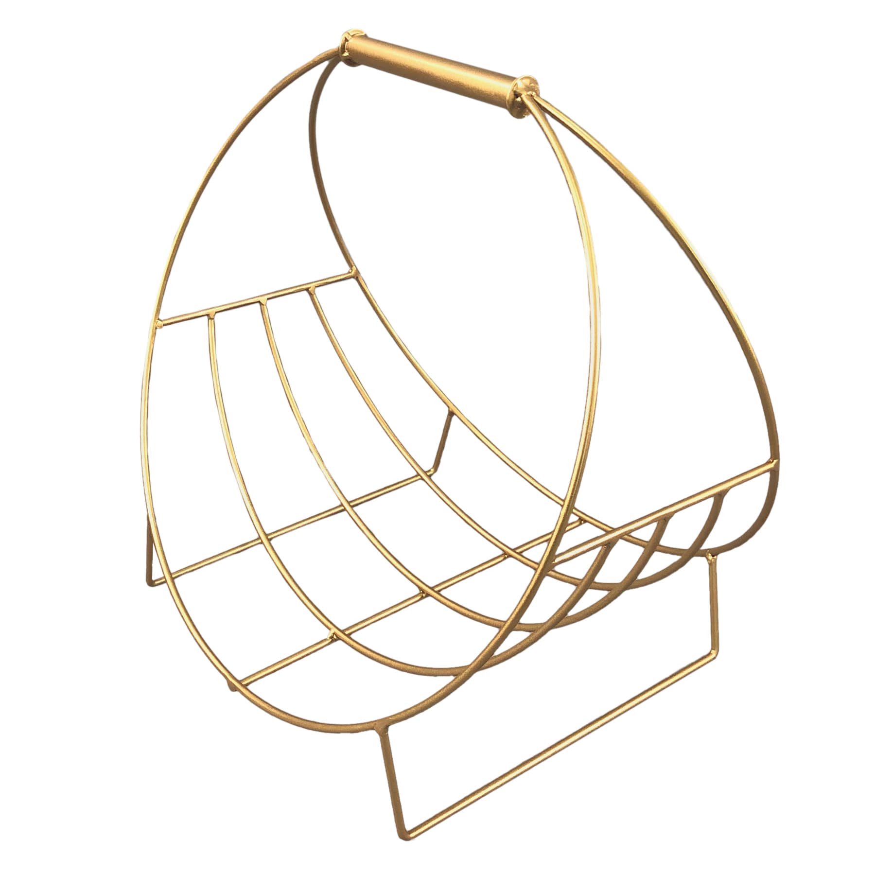 Gold Metal Log Holder