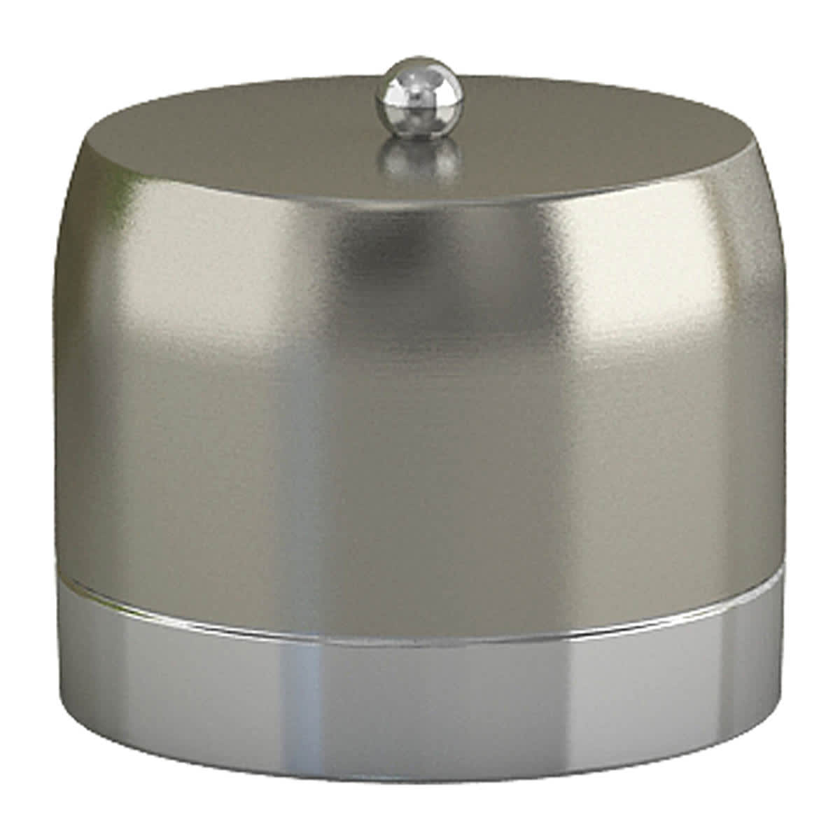 Providence Esme Silver Matte & Shiny Steel Jar, 5"