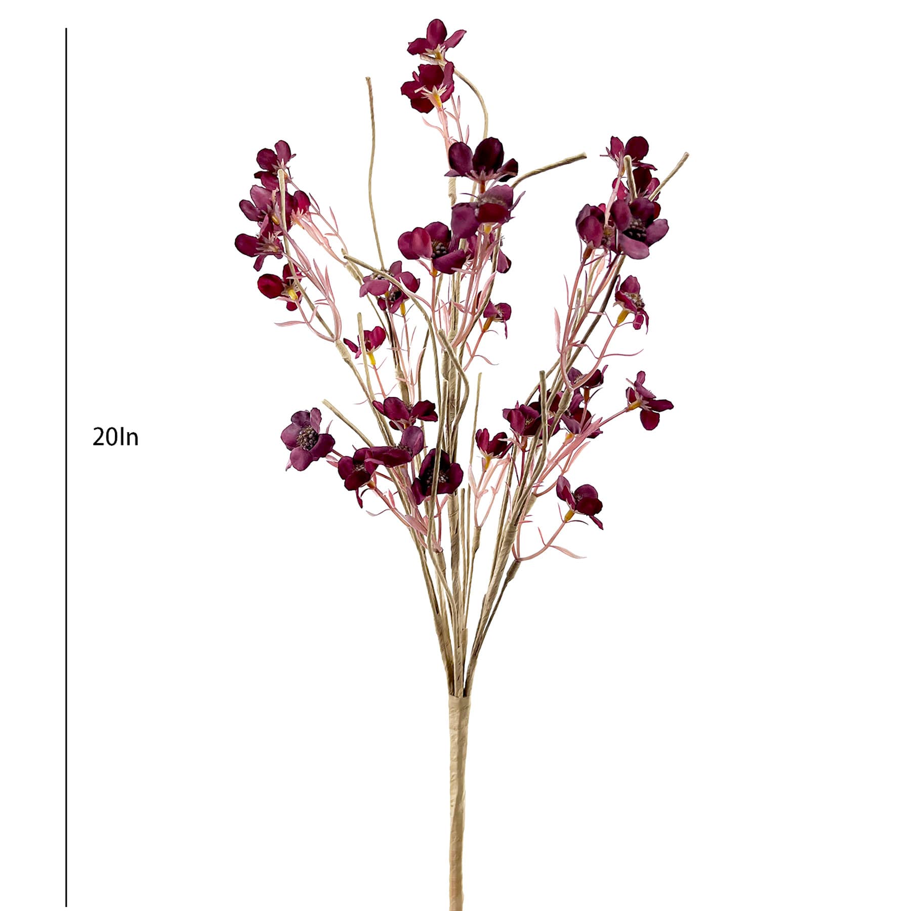 Red Wildflower Bush, 20"