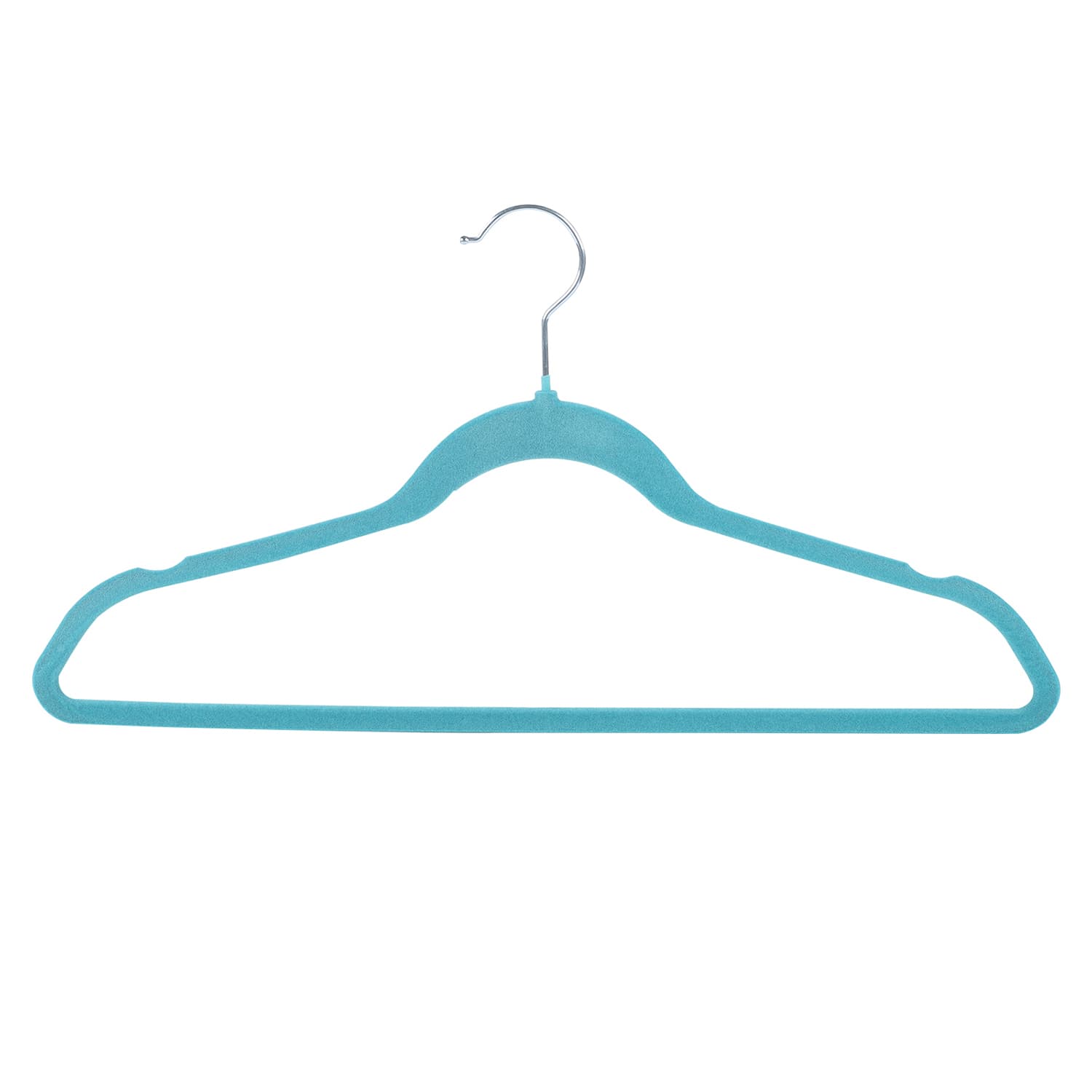 50-Pack Velvet Suit Hangers, Turkish Blue