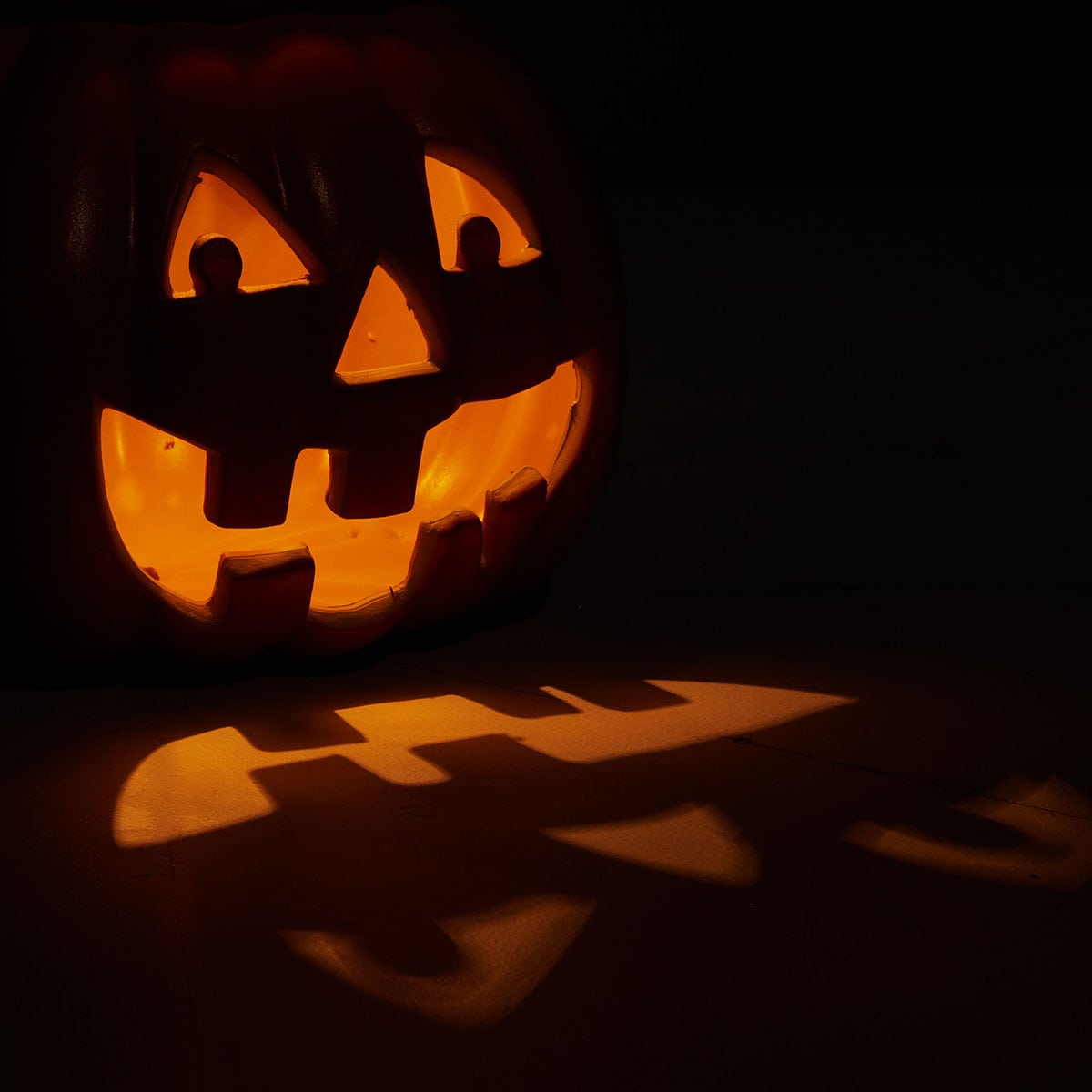 Halloween Orange Pumpkin Stack Blow Mold, 16"