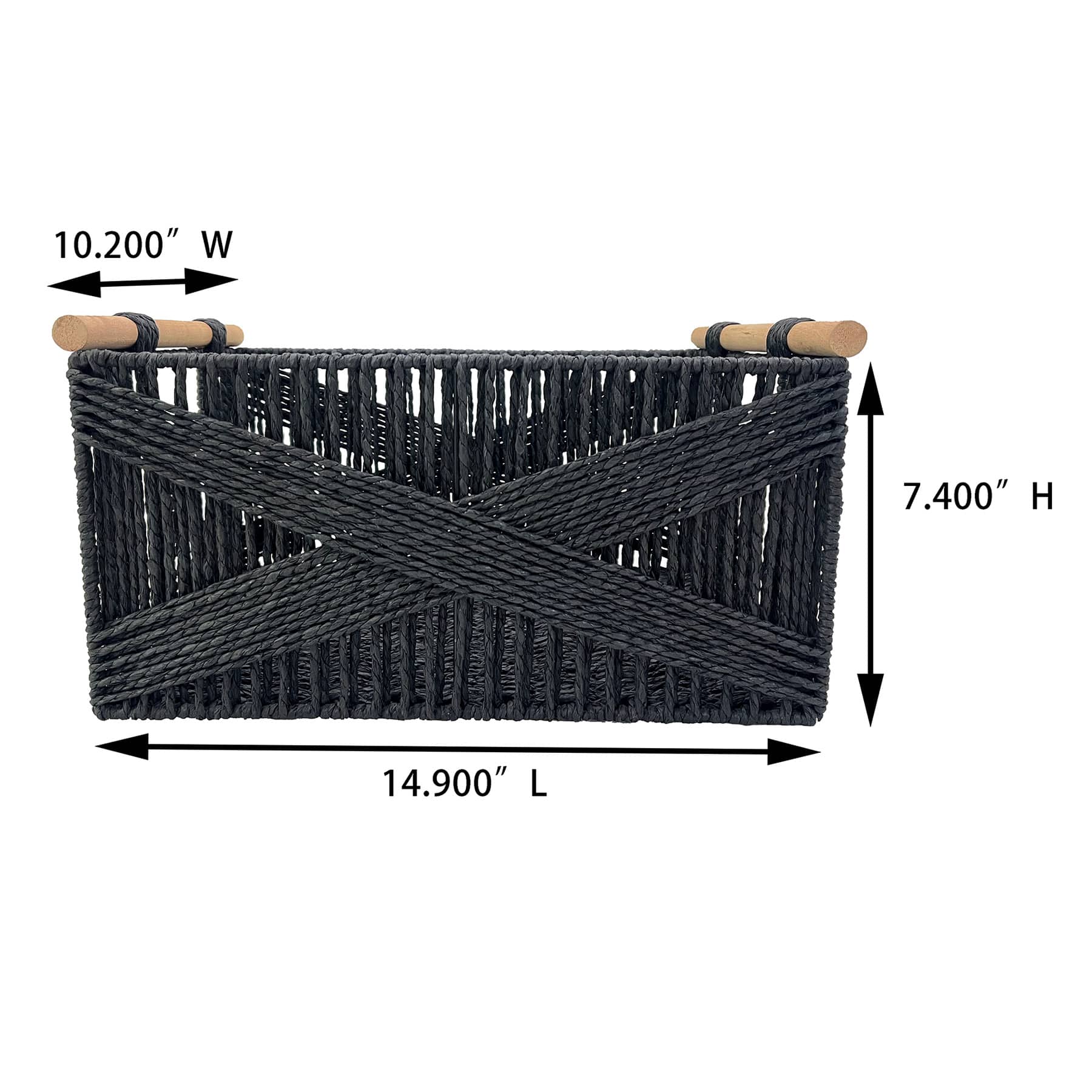 Paper rope basket L