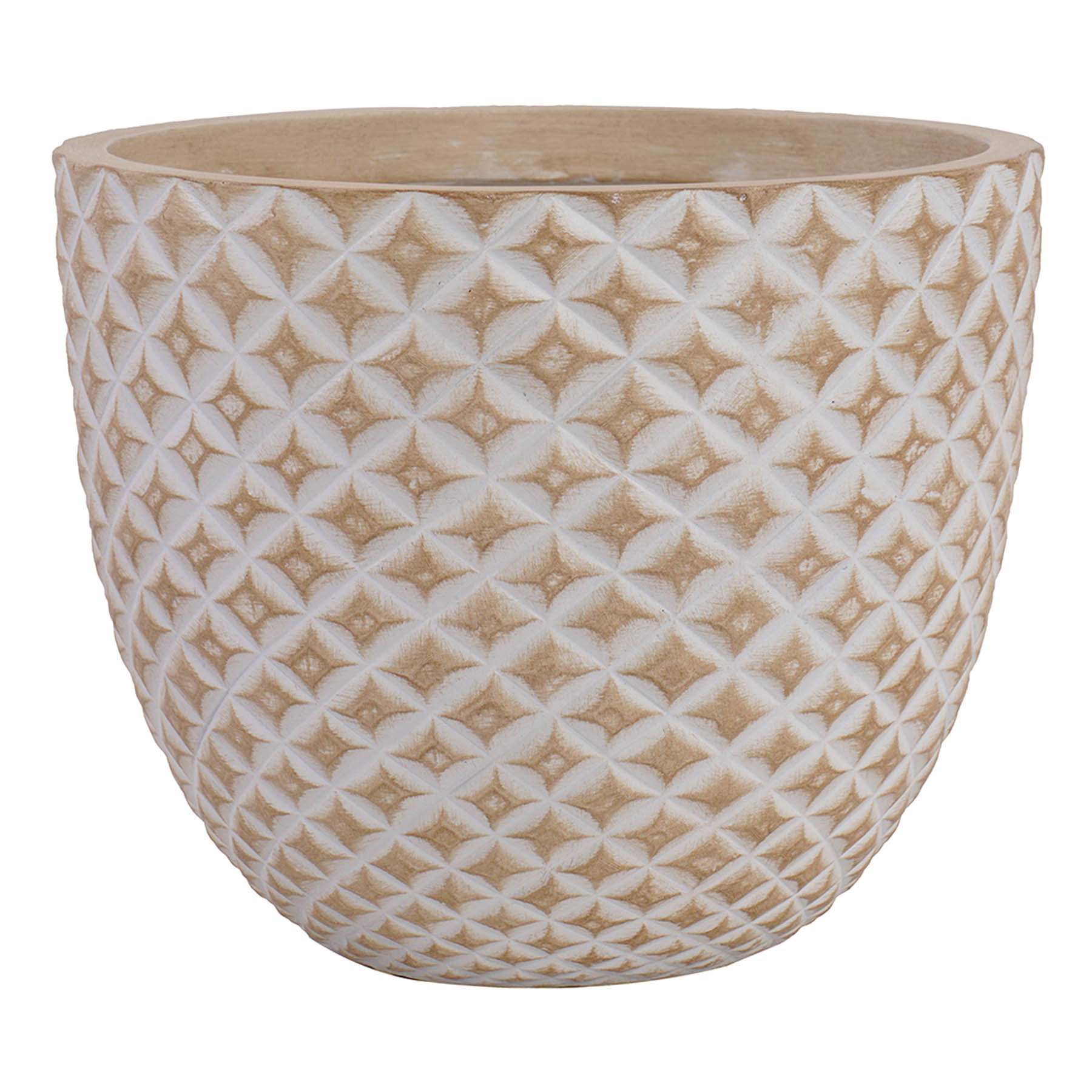 Honeybloom Tan Pineapple Outdoor Planter, Small