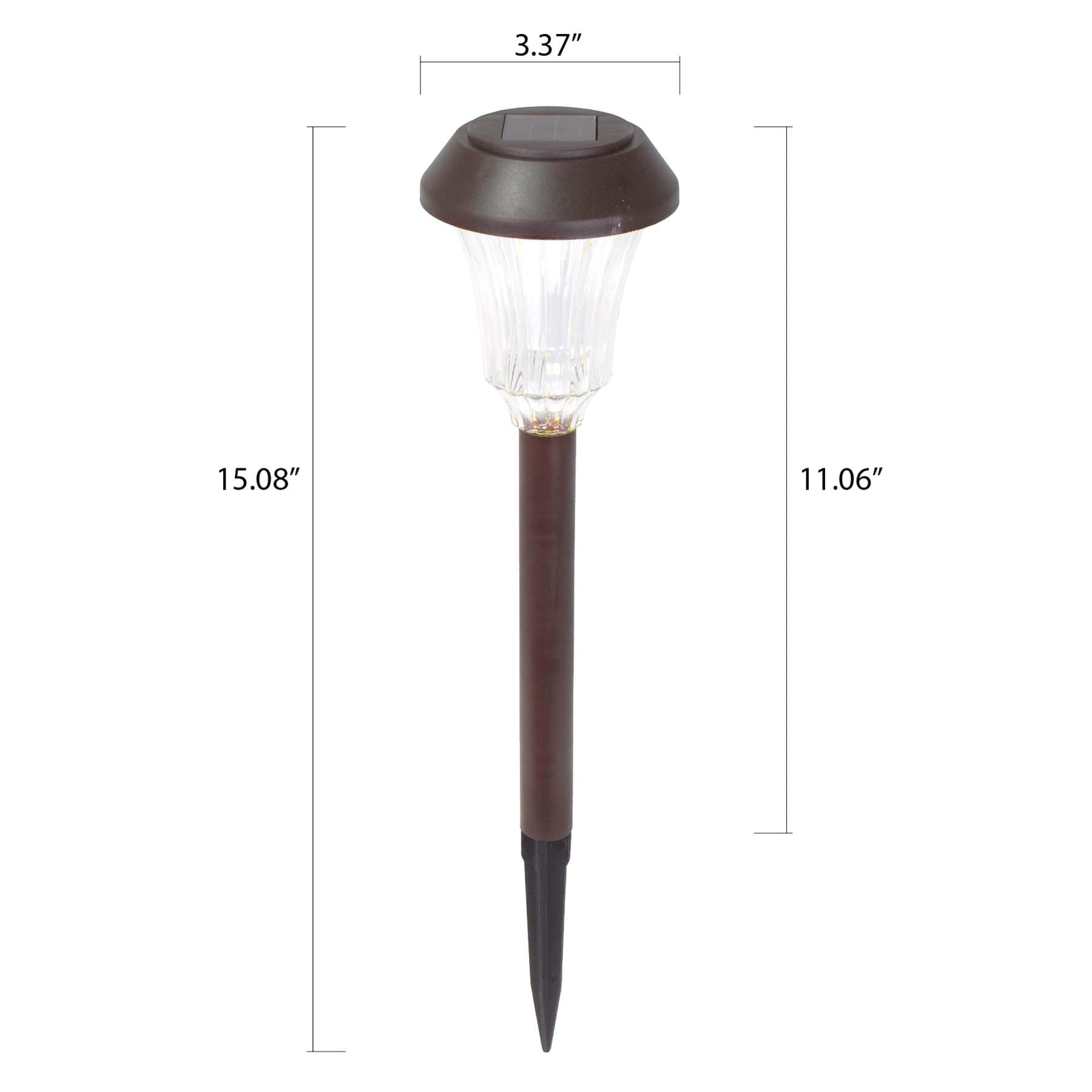 2-Lumen Solar Brown Pathway Light