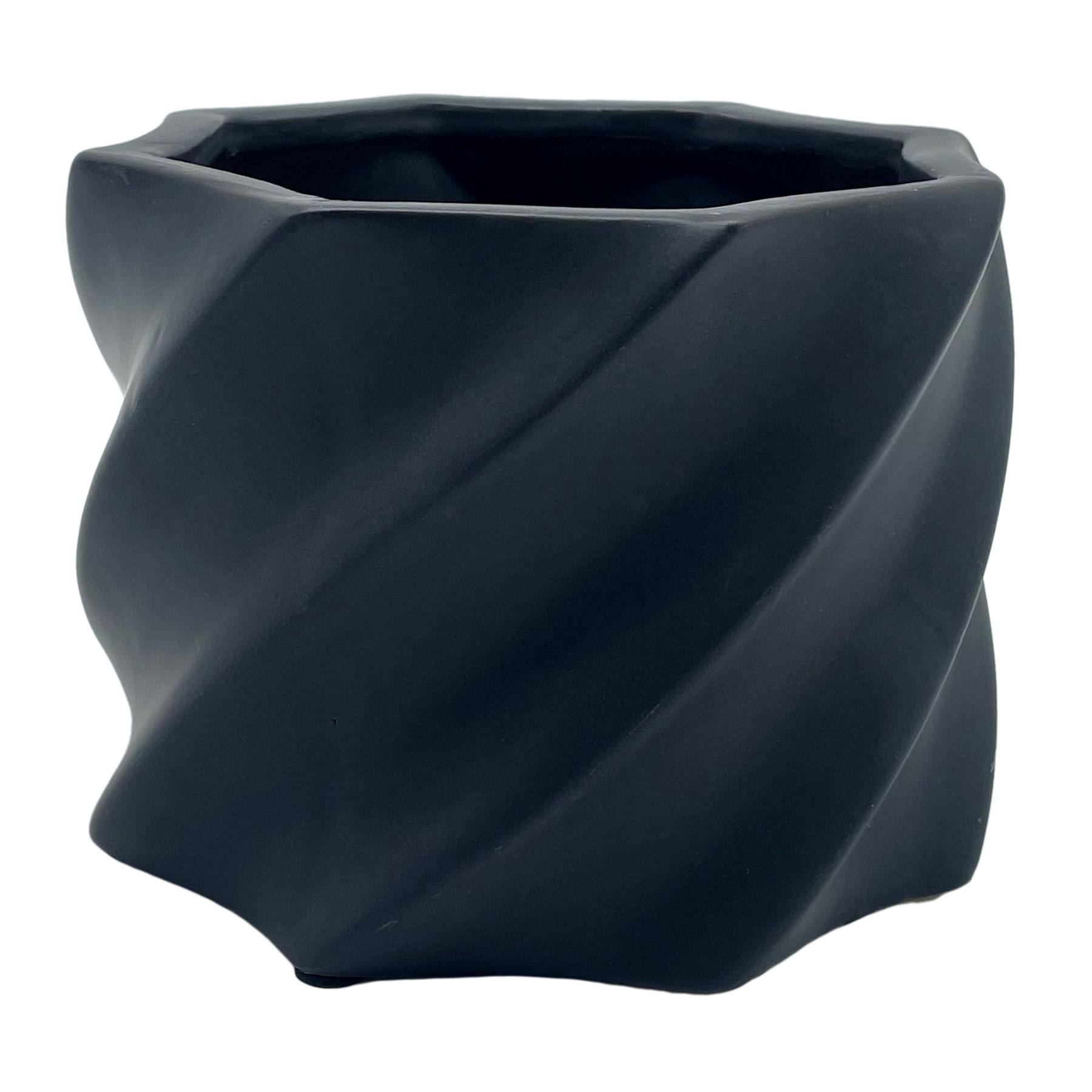 Crosby St. Indoor Ali Black Planter, 6"