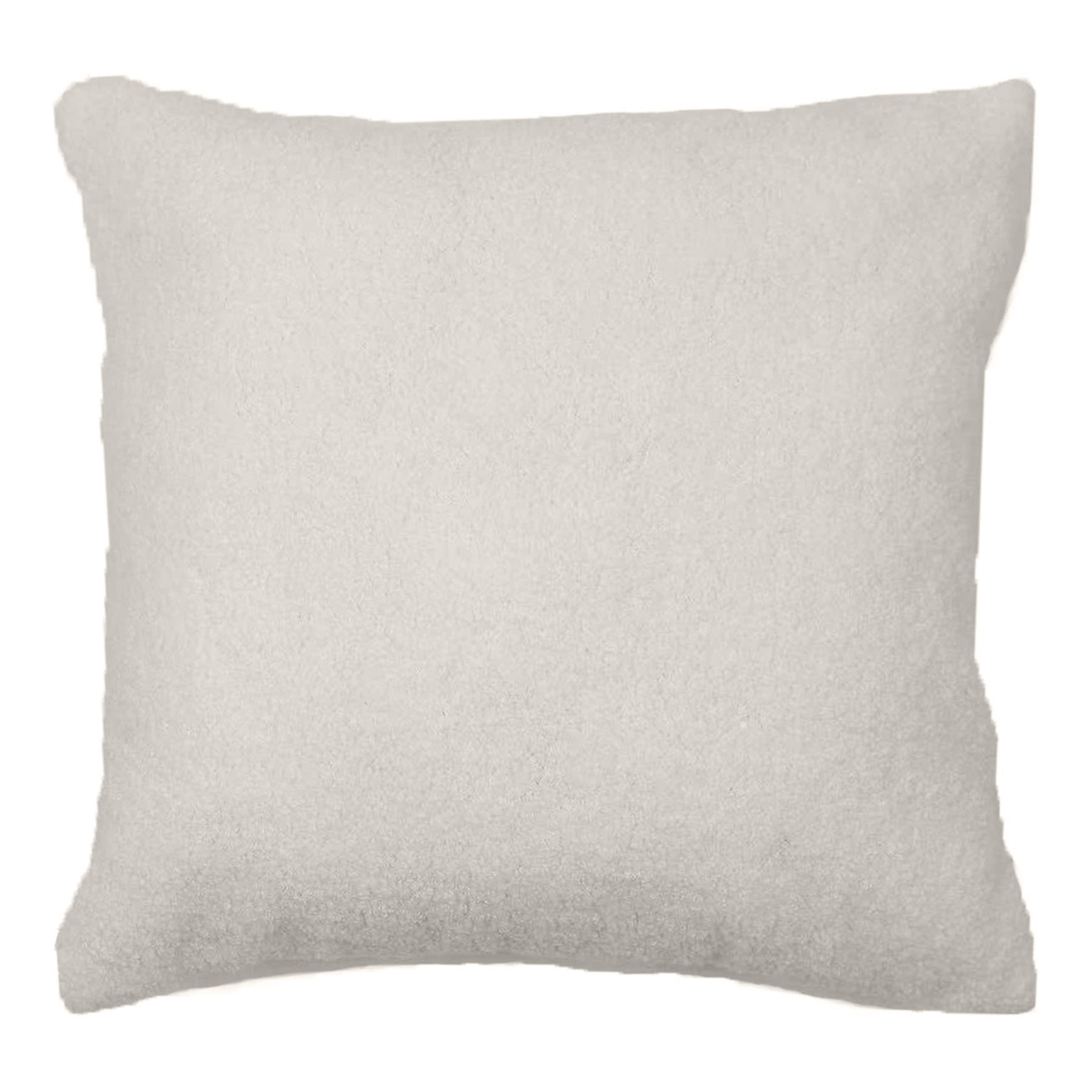 Honeybloom Taupe Teddy Boucle Throw Pillow, 18"