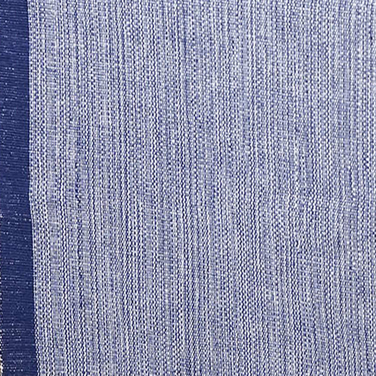 14X72 Blue/Ivory Mix Woven Runner With Fringe