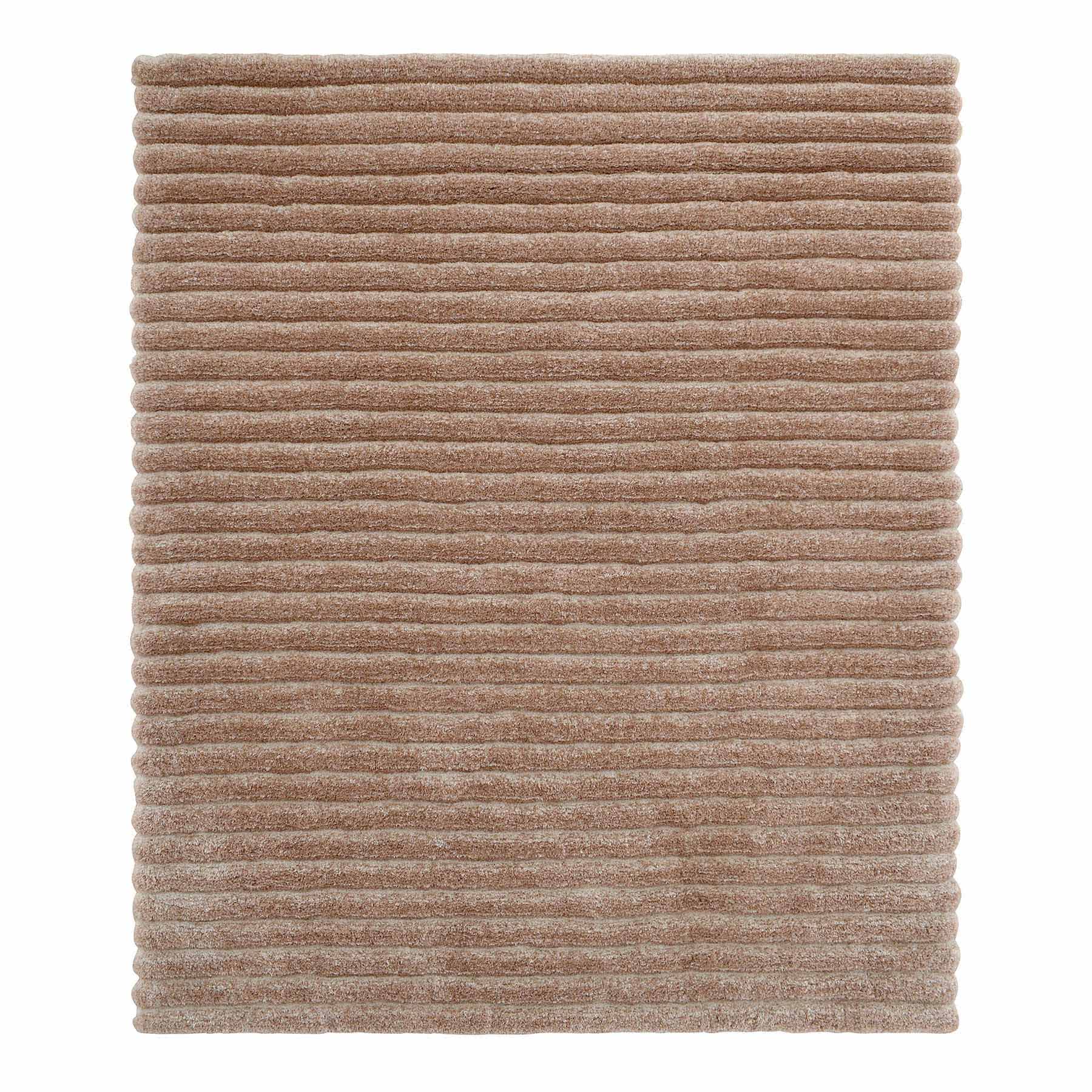(A536) Nappa Neutral High-Low Area Rug, 8x10