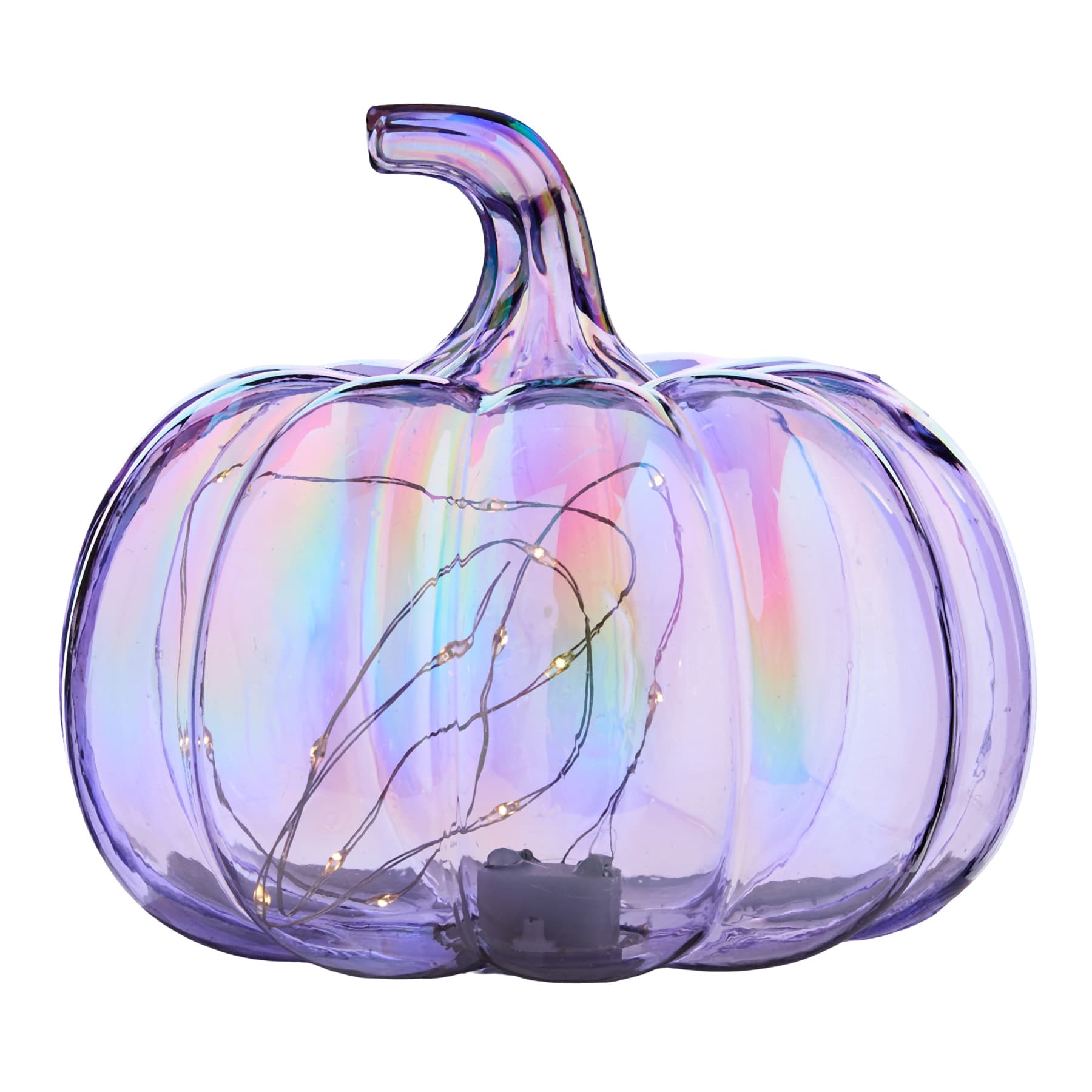 Hey Boo! Purple Iridescent Pumpkin