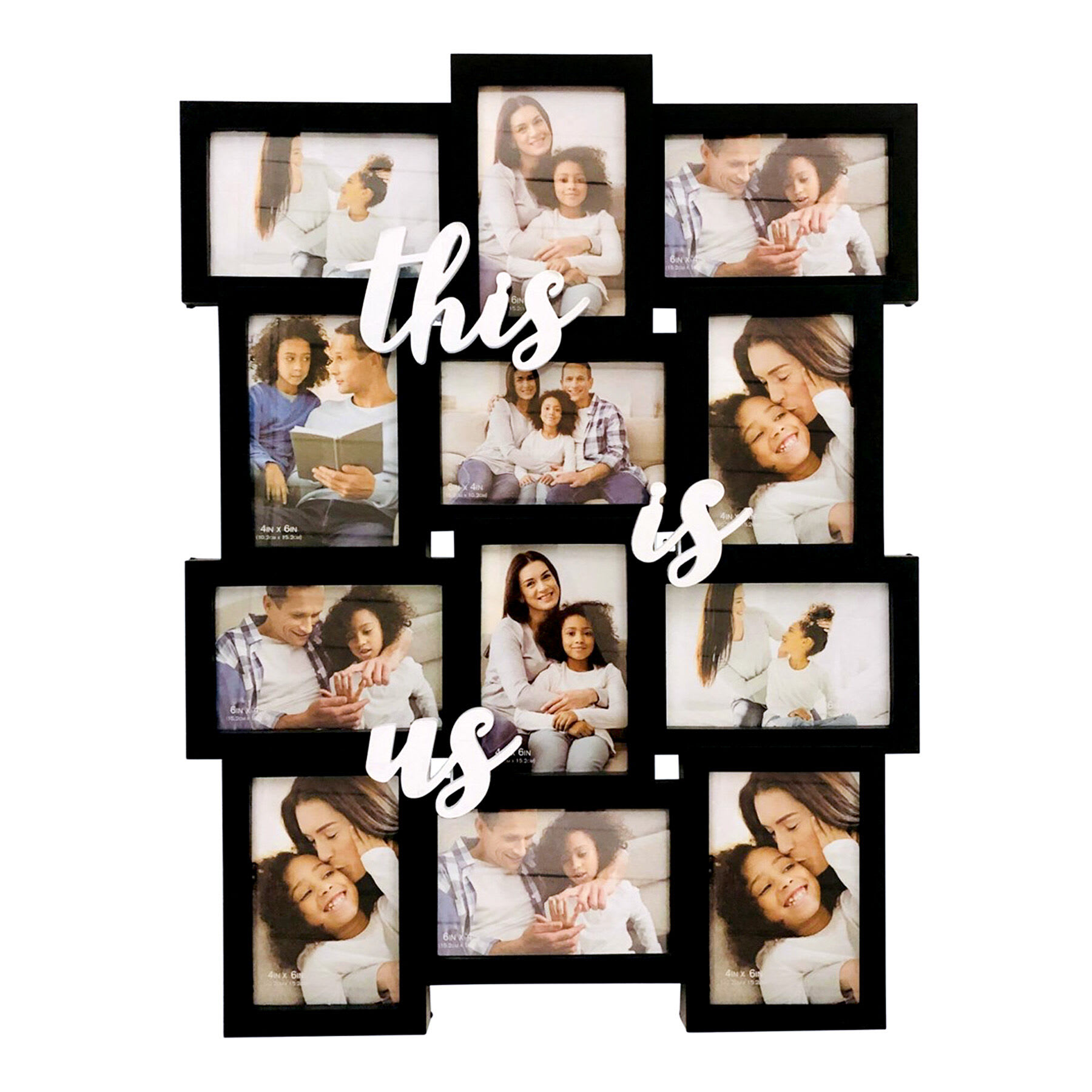 12-Opening This Is Us Black Collage Picture Frame, 18x23