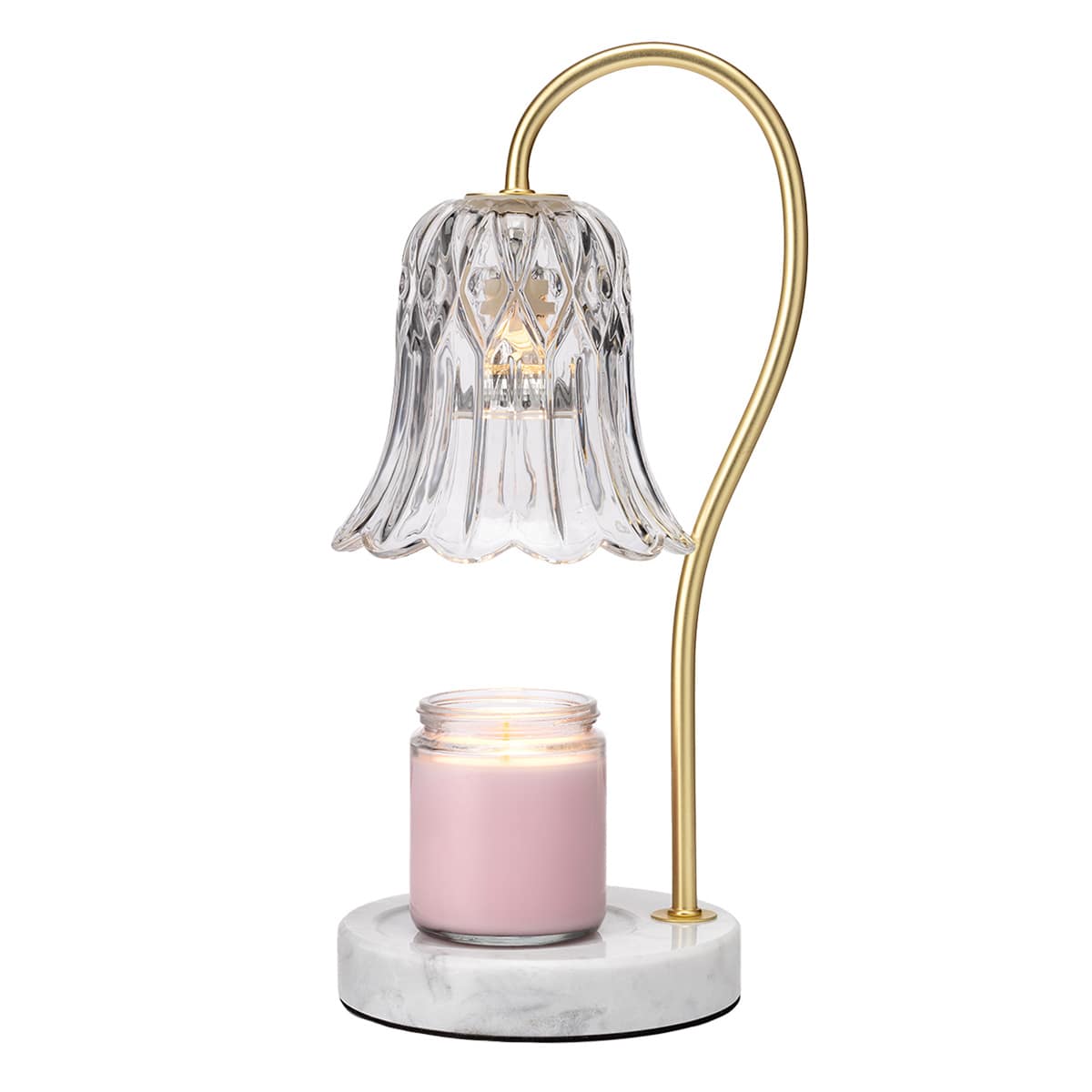 Marble Glass Candle Lamp Warmer