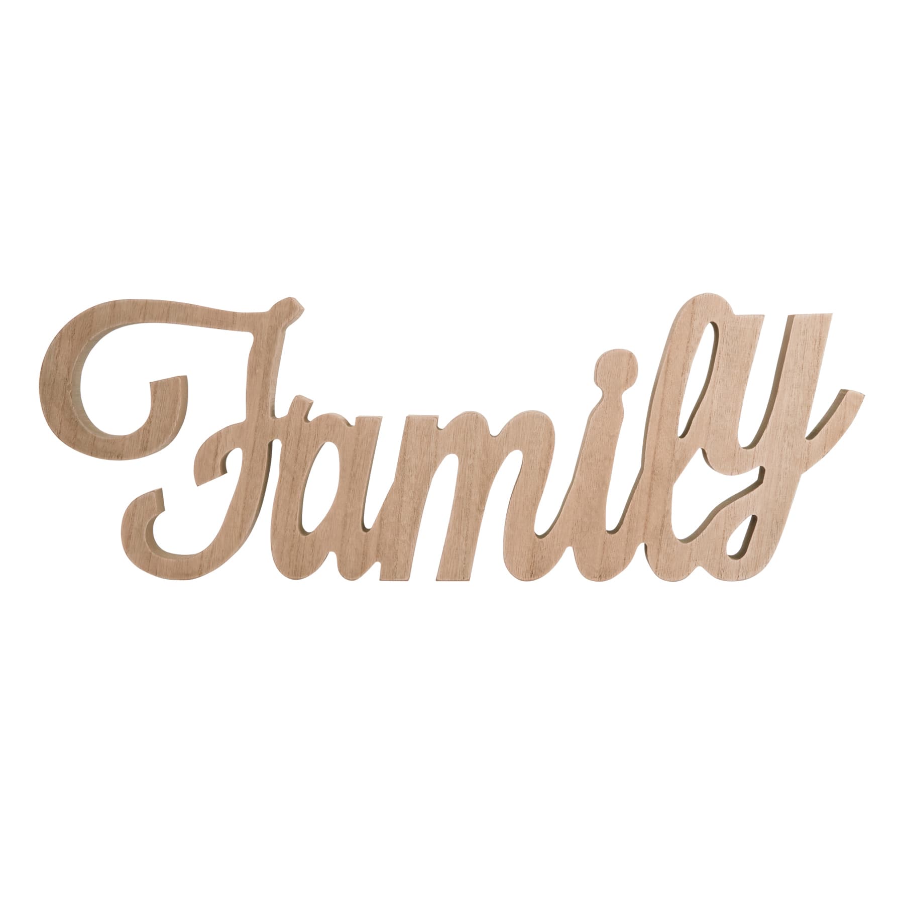 Family Cutout Table Sign, 26x9