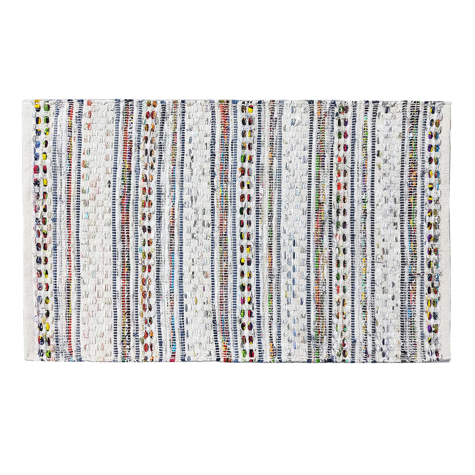 Pastel Hand Woven Chindi Accent Rug, 27x42