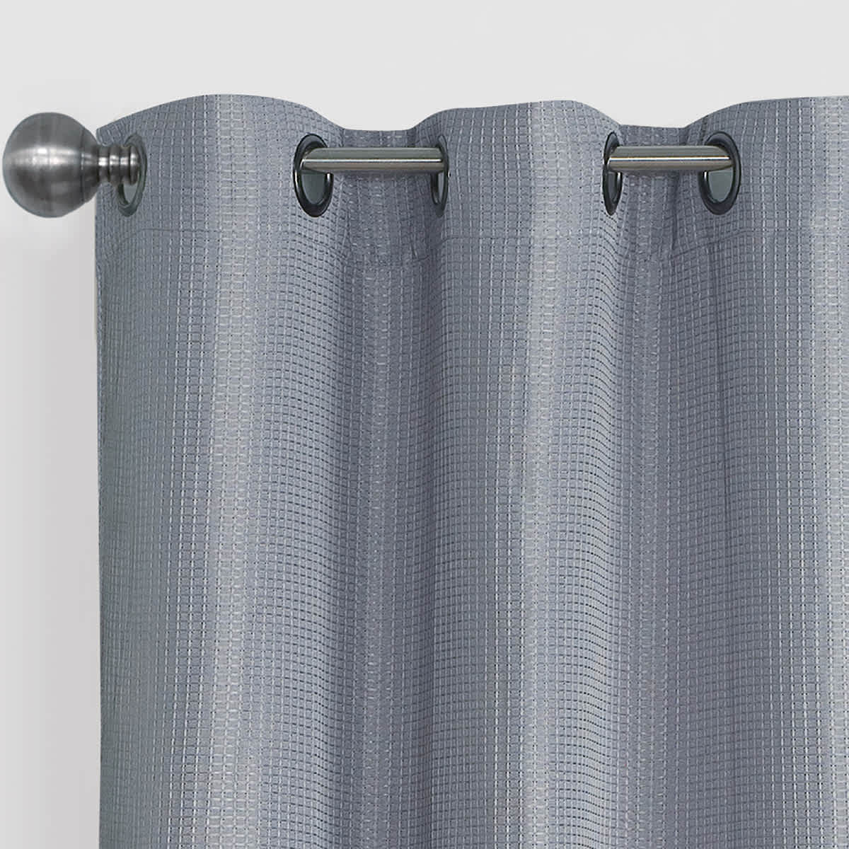 Morisson Silver Blackout Grommet Curtain Panel, 63"