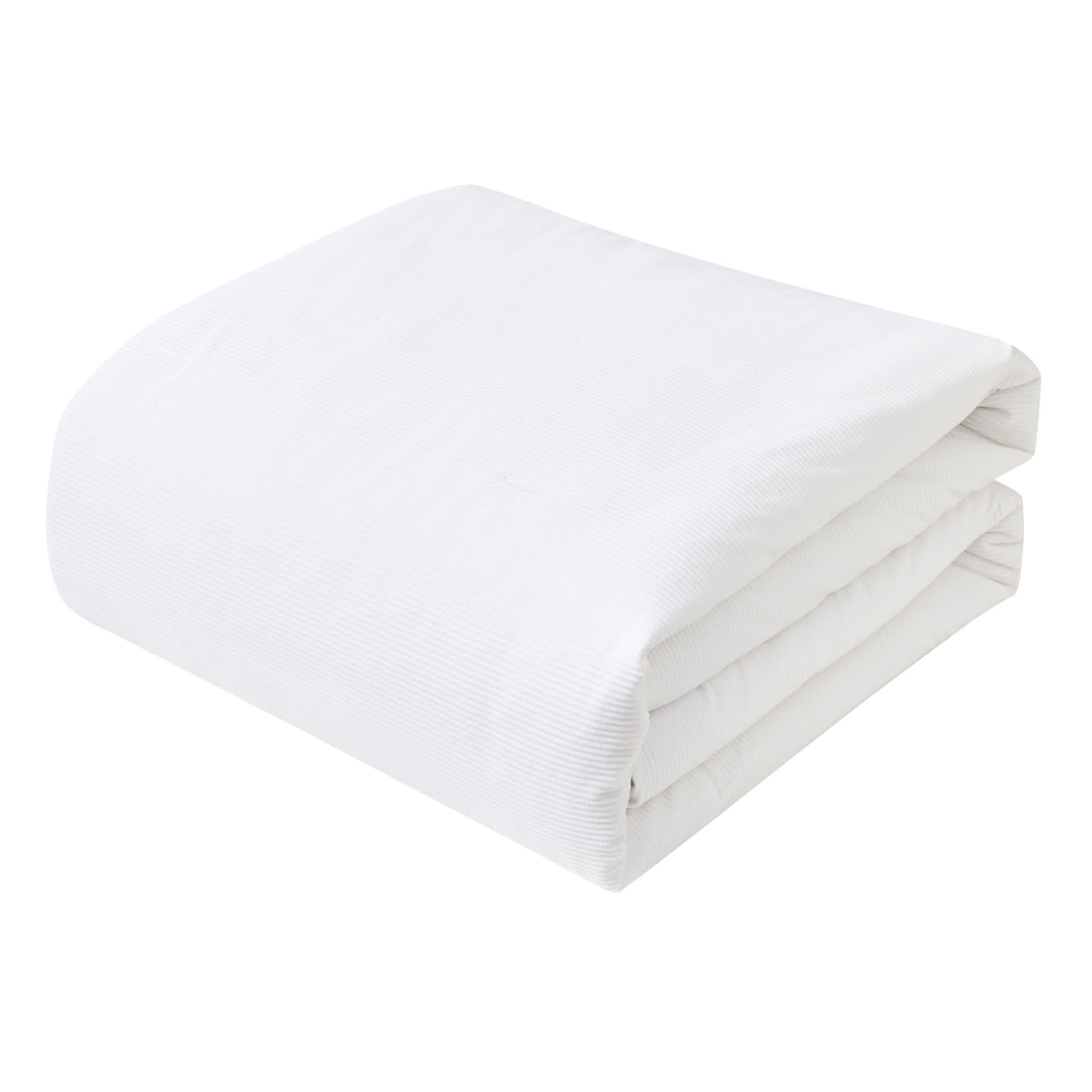 Providence 5-Piece White Ribbed Velvet Comforter Set, King