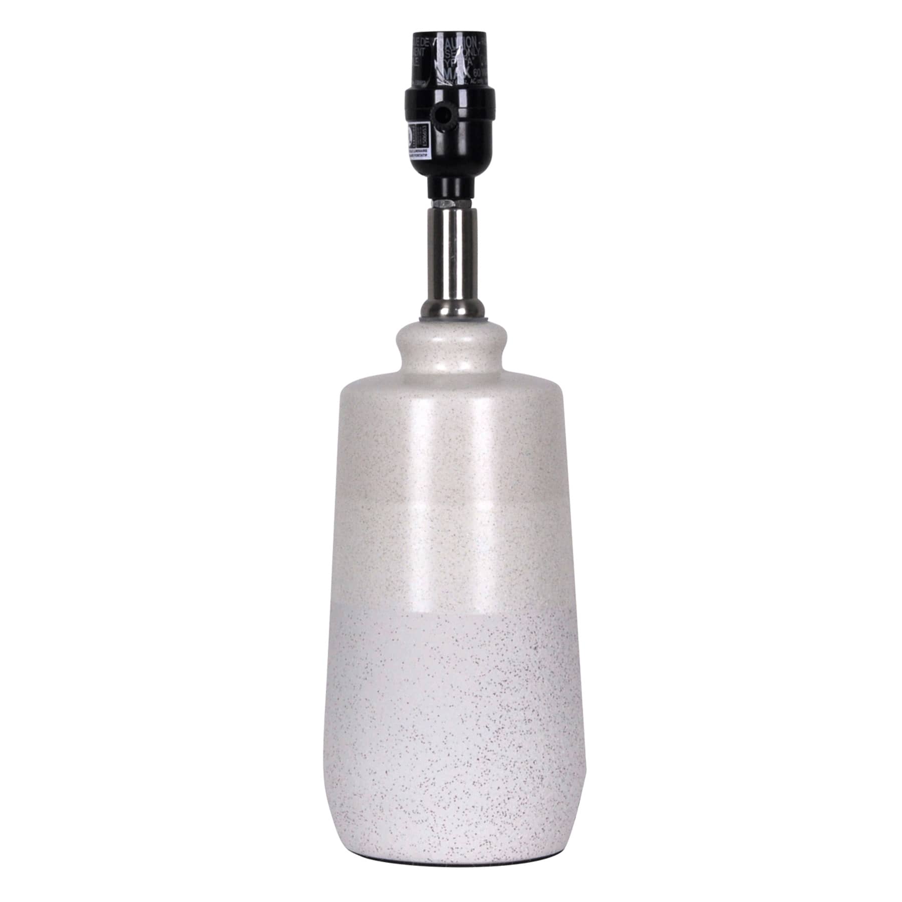 Honeybloom Cream 3-Toned Small Lamp Base, 13"