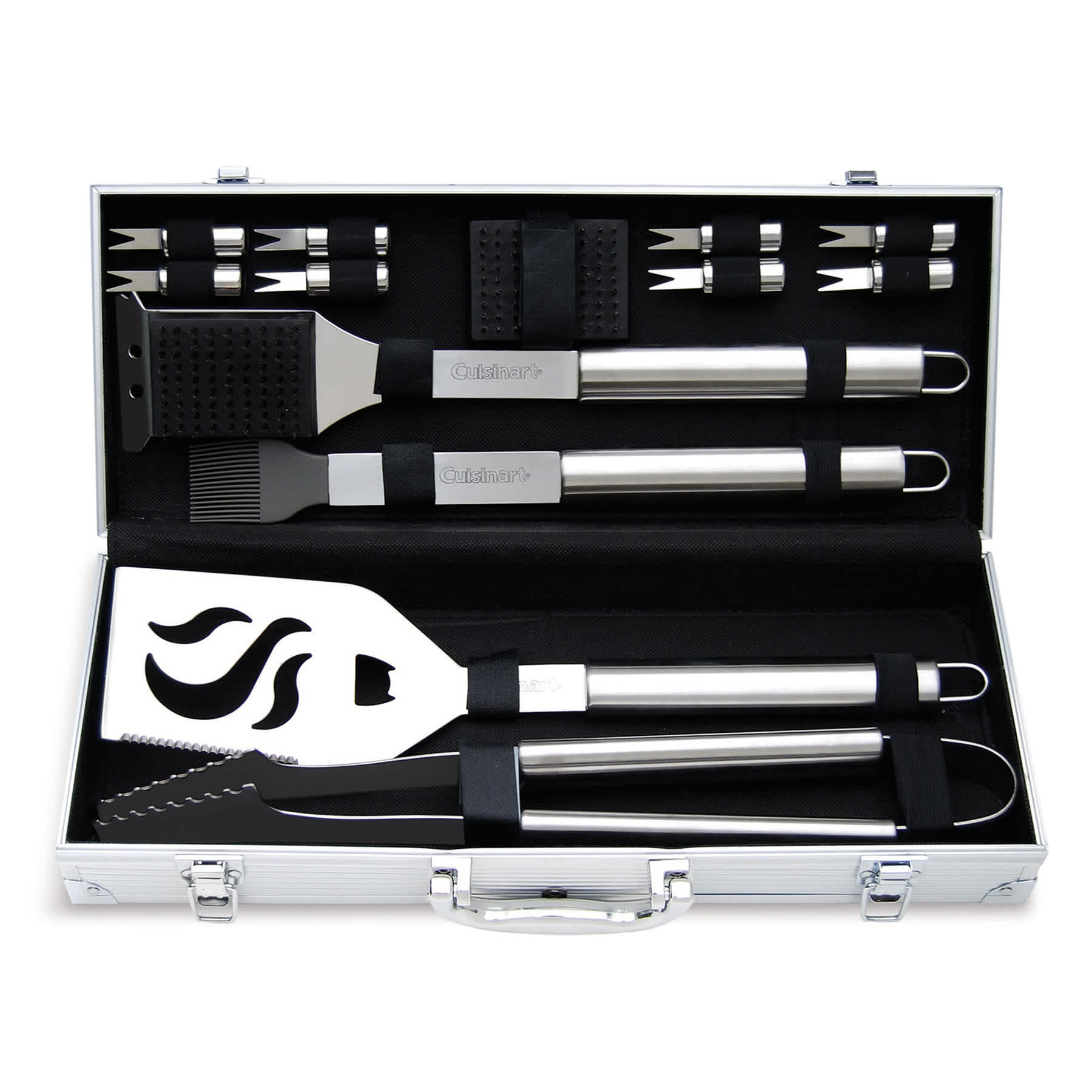 Cuisinart 14-Piece Deluxe Stainless Steel Grill Tool Set