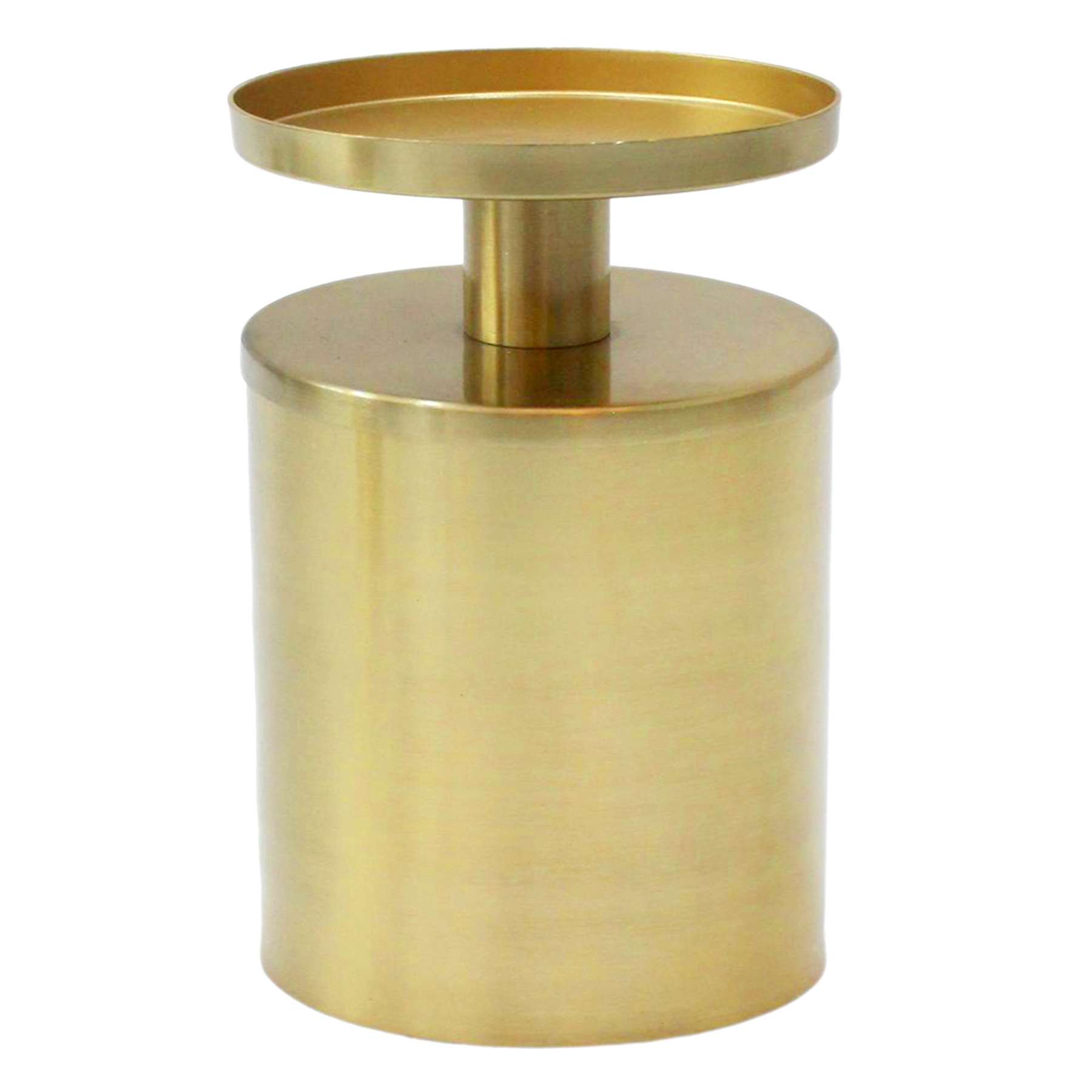 Crosby St. Gold Metal Candle Holder, 6x4