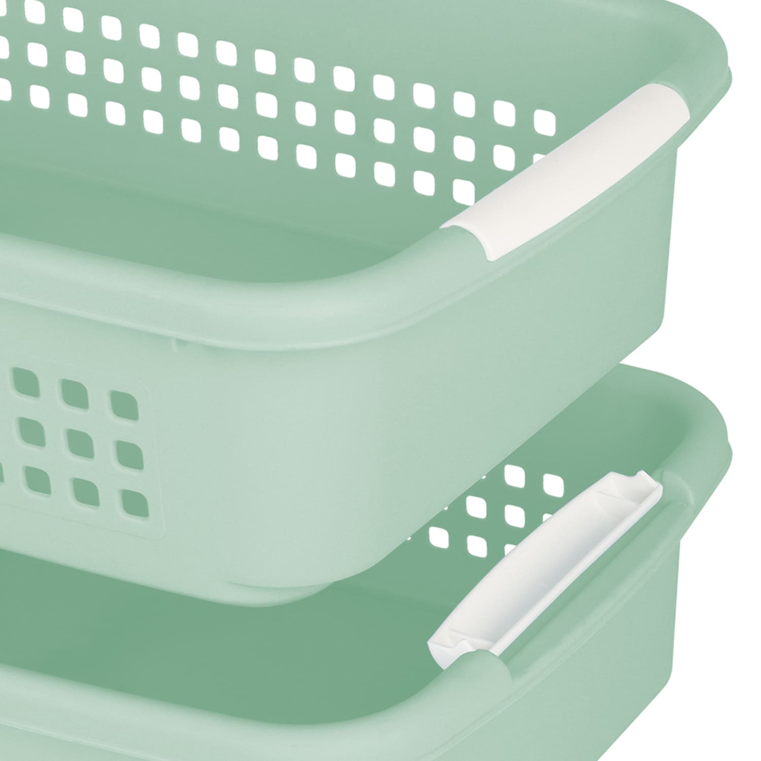 2-Pack Sage Stacked Storage Nest Basket, Large
