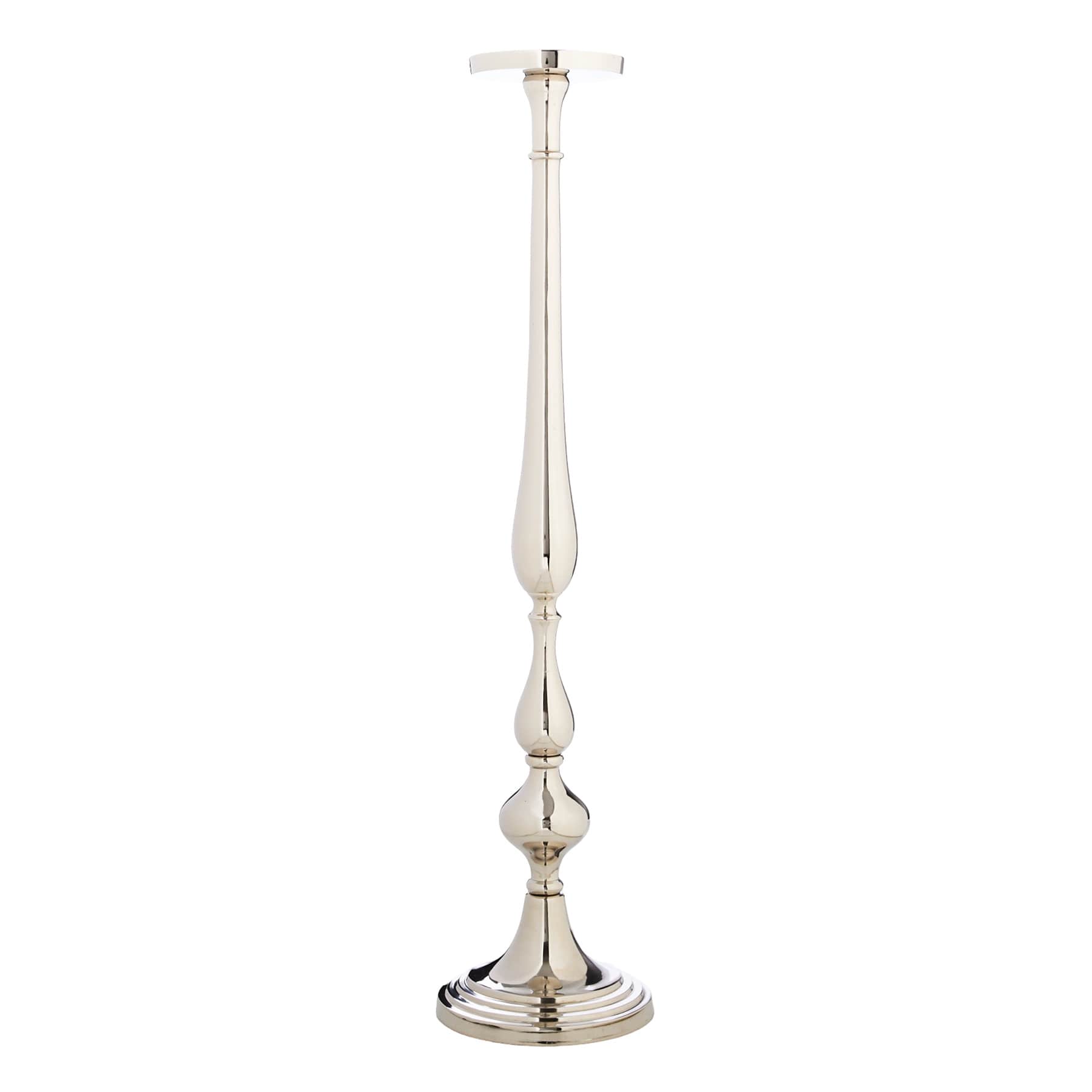 31In Oversized Silver Candle Holder