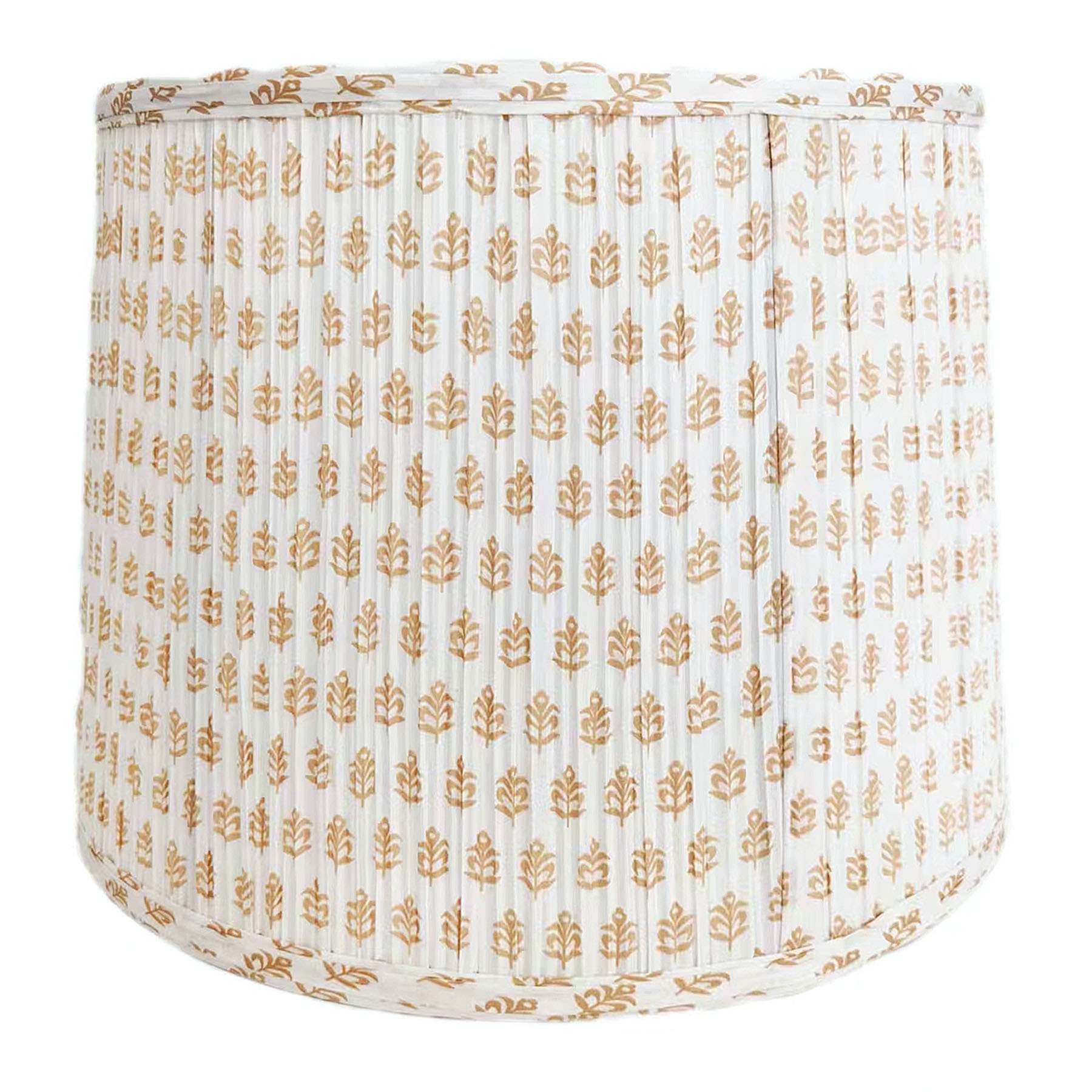 Honeybloom Neutral Patterned Medium Table Lamp Shade, 10x14x10